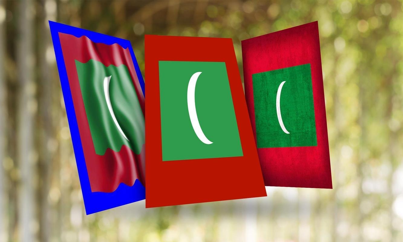 1340x800 Maldives Flag Wallpaper for Android, Desktop