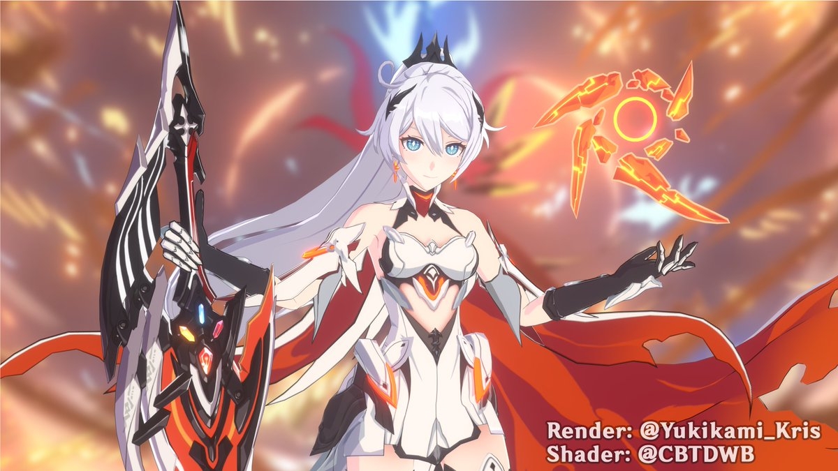 1200x680 Yukikami of Flamescion Render Special thanks to for the model and his hard work! #HonkaiImpact3rd #HerrscherOfFlamescion, Desktop