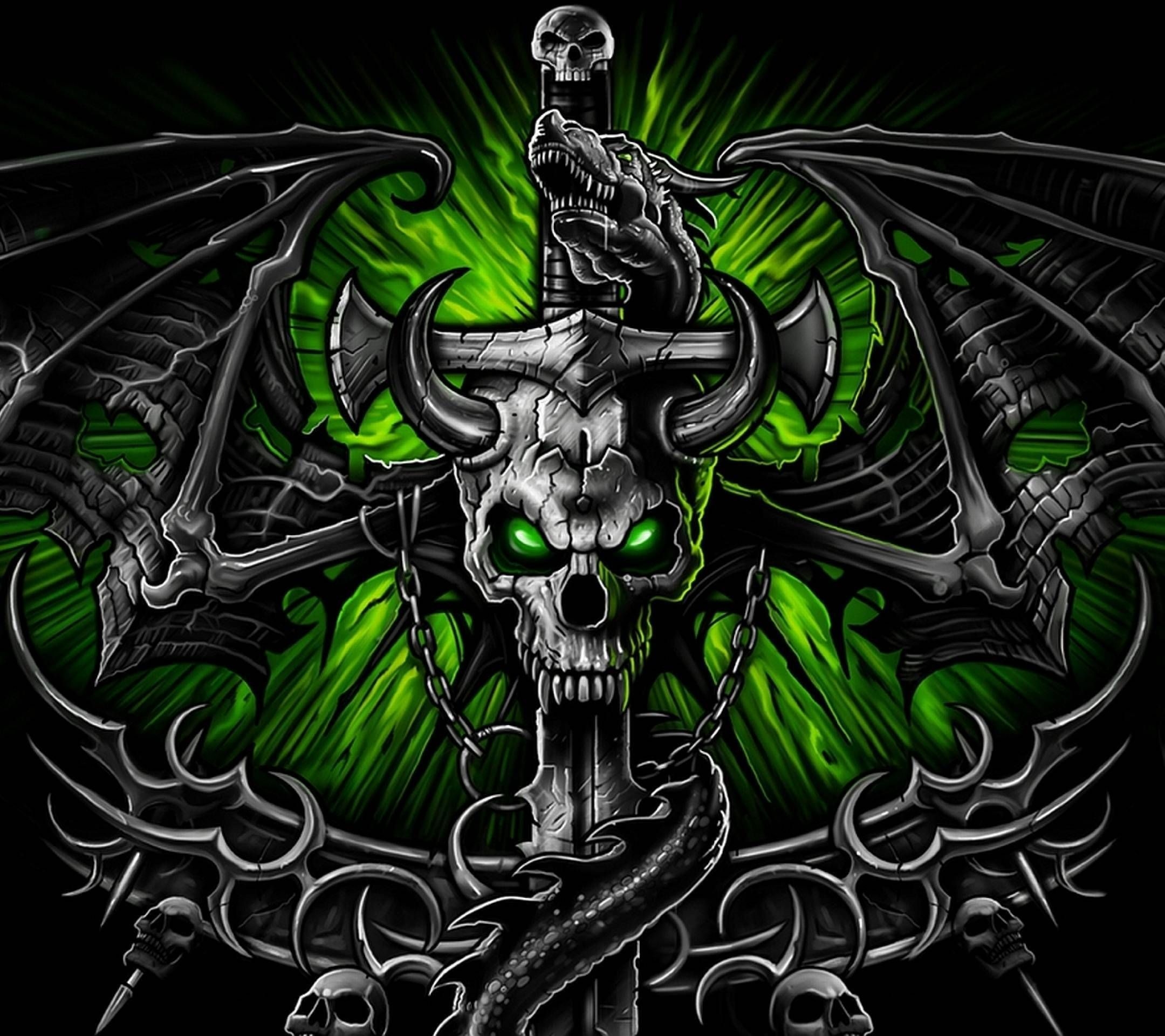 2160x1920 Skull Live Wallpaper Desktop, Desktop