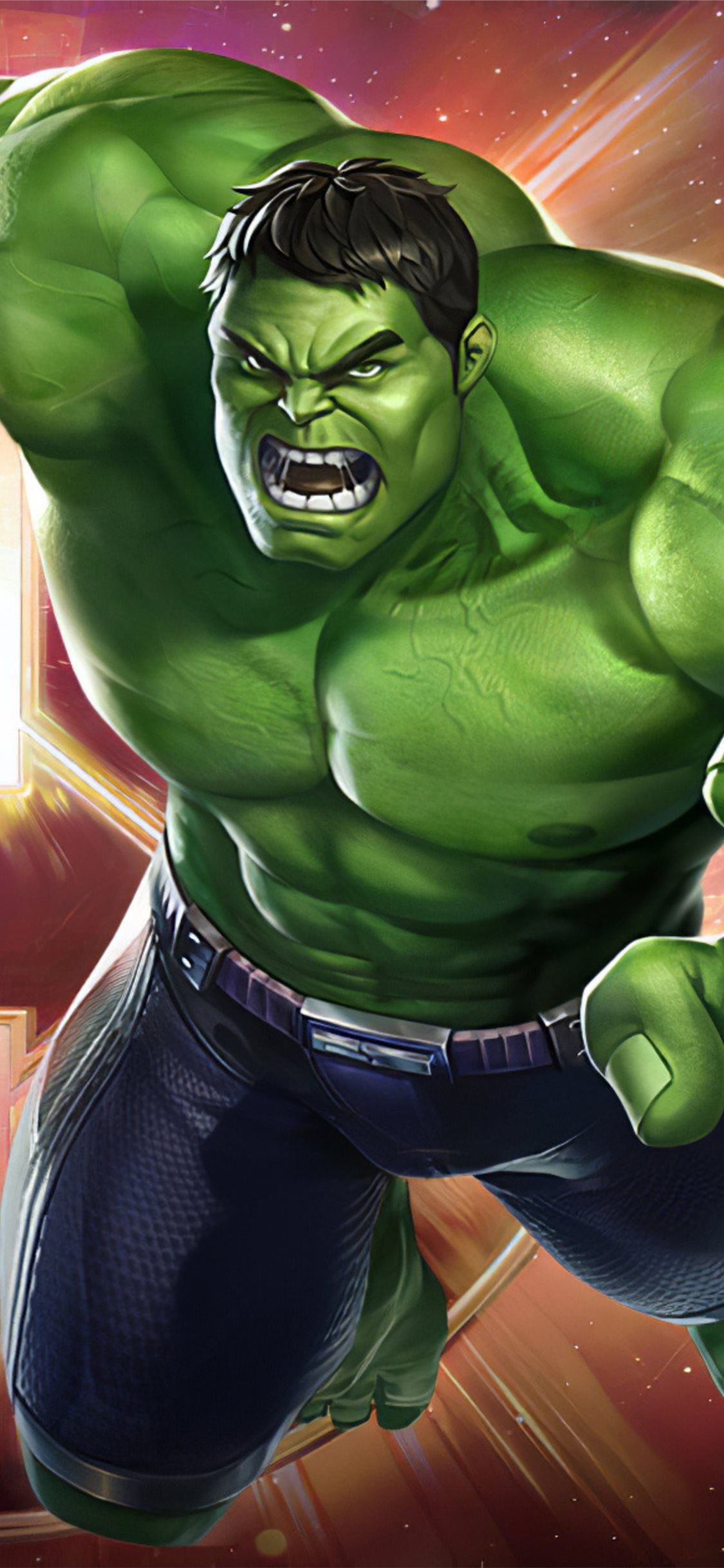 1130x2440 hulk marvel super war iPhone 11 Wallpaper Free Download, Phone