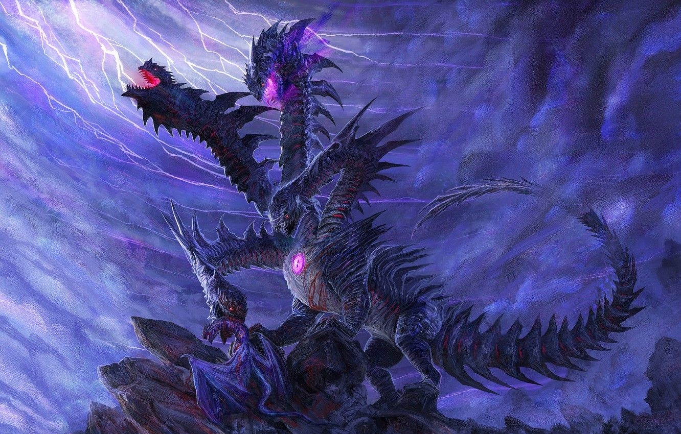 1340x850 Wallpaper rock, dragons, Hydra image for desktop, section, Desktop