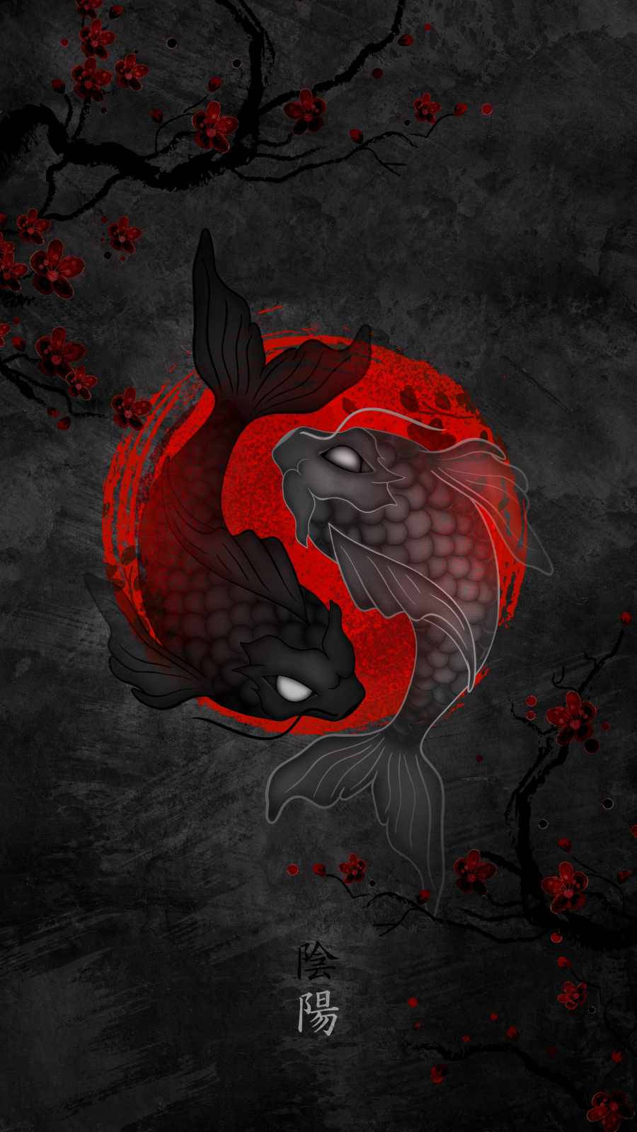 900x1600 Yin And Yang Fish iPhone Wallpaper, Phone