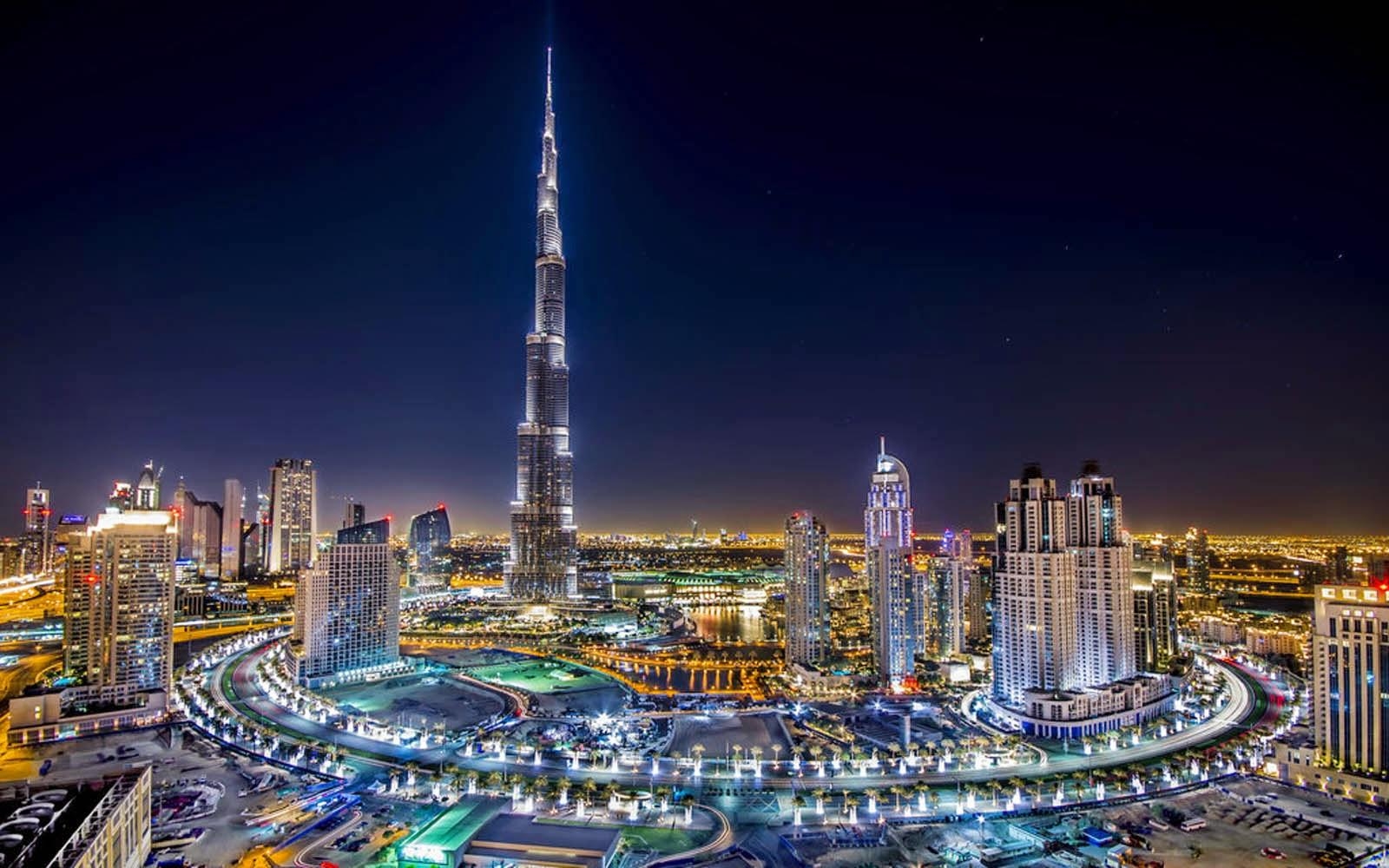 1600x1000 Burj Khalifa Photo At Night, Desktop