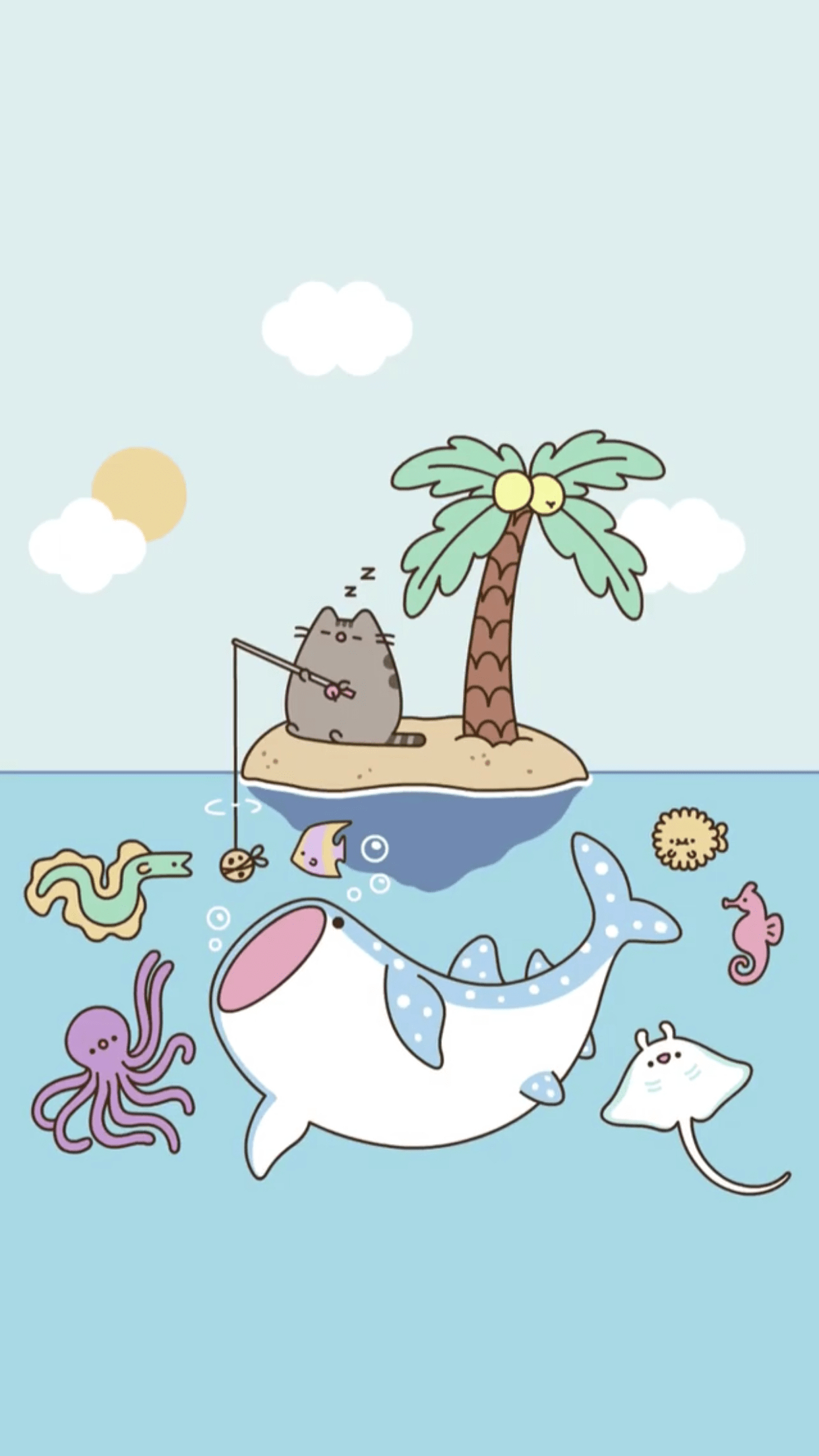 1250x2210 Cute pusheen wallpaper, Phone