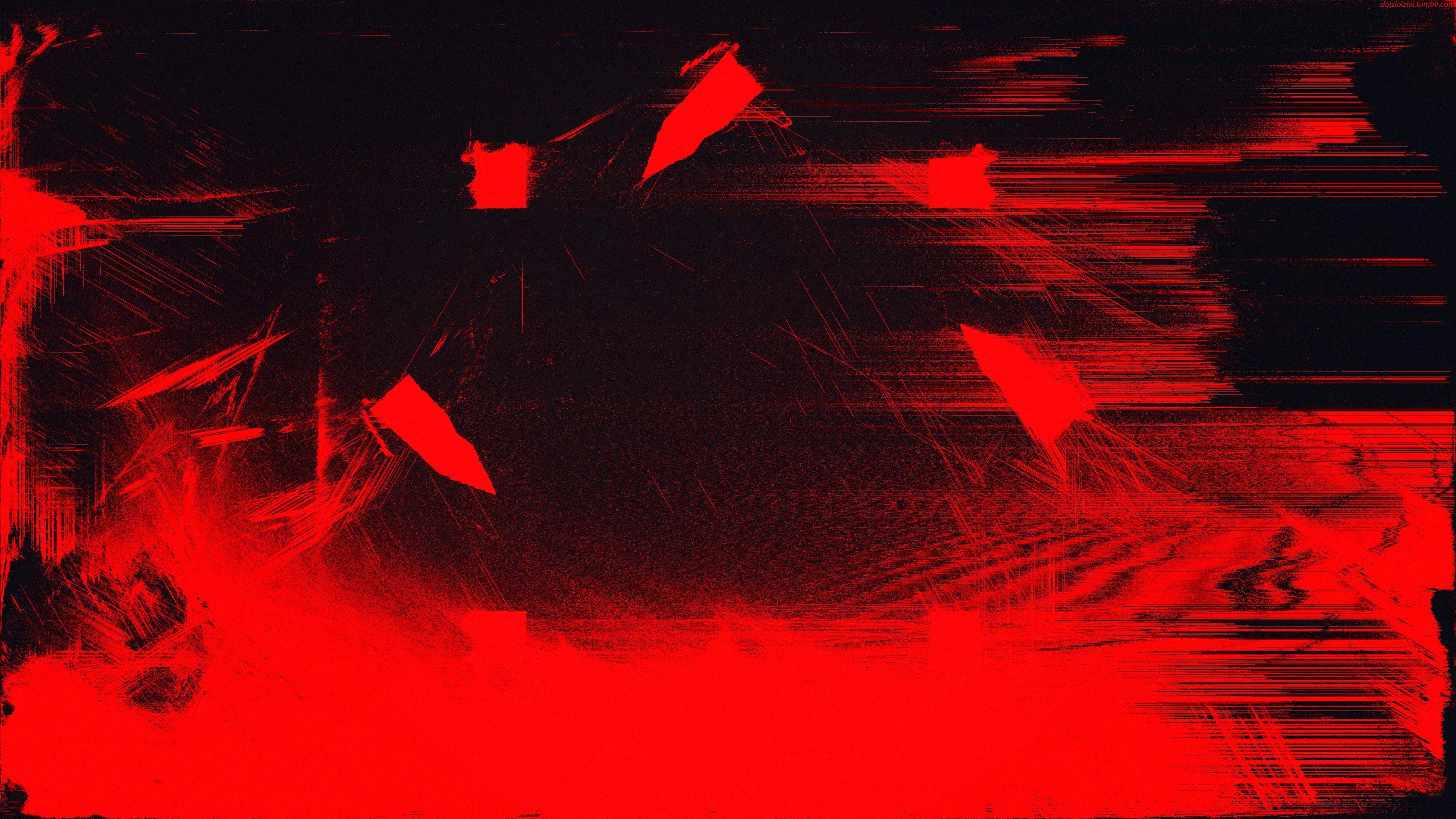 3840x2160 Red Glitch Art Abstract 4k Red Wallpaper, Hd Wallpaper, Digital Art Wallpaper, Abstract Wallpaper, 4k Wallpaper. Abstract Wallpaper, Glitch Art, Abstract, Desktop