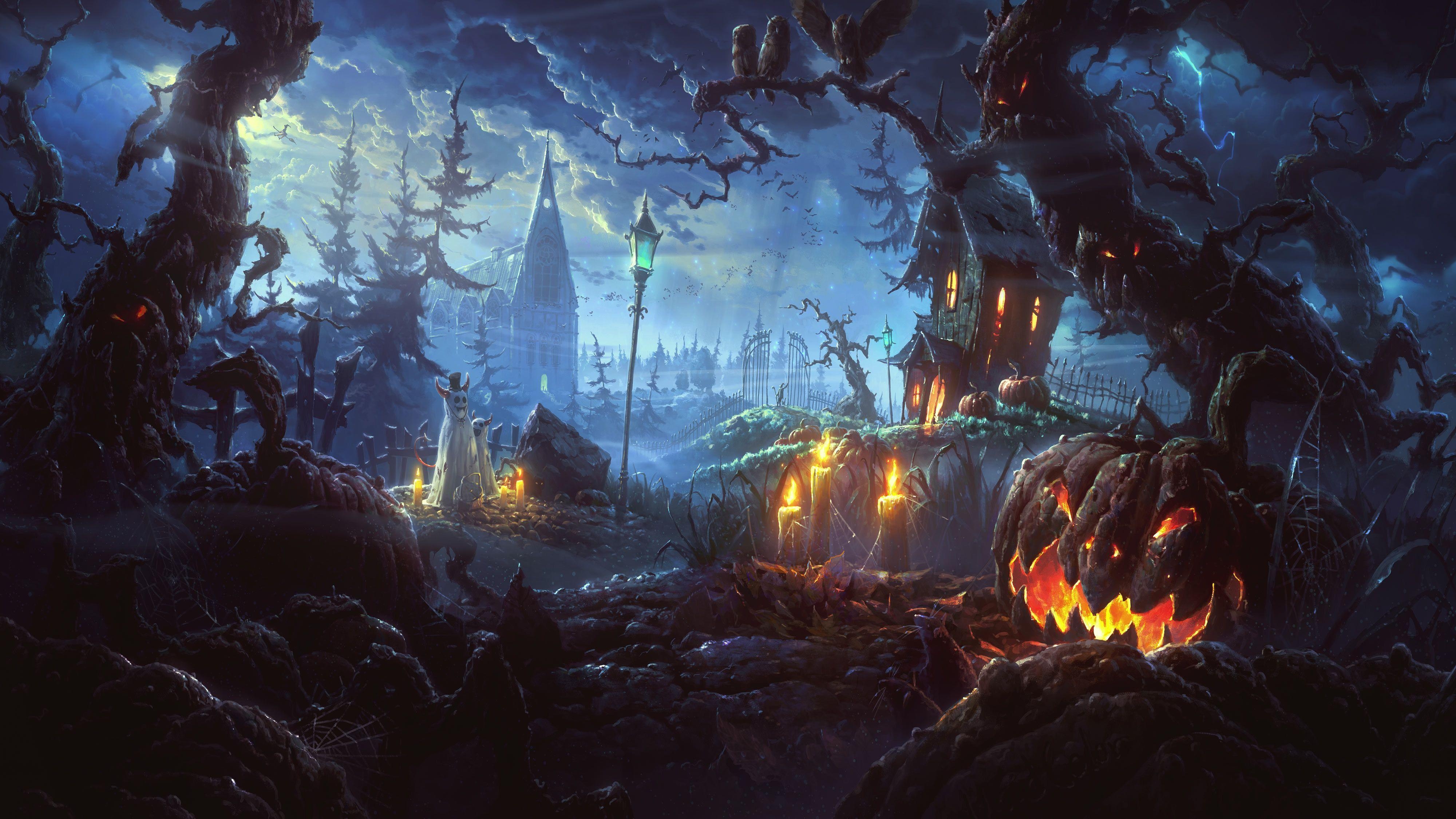 4000x2250 Halloween wallpaper, Free computer desktop HD wallpaper, Desktop