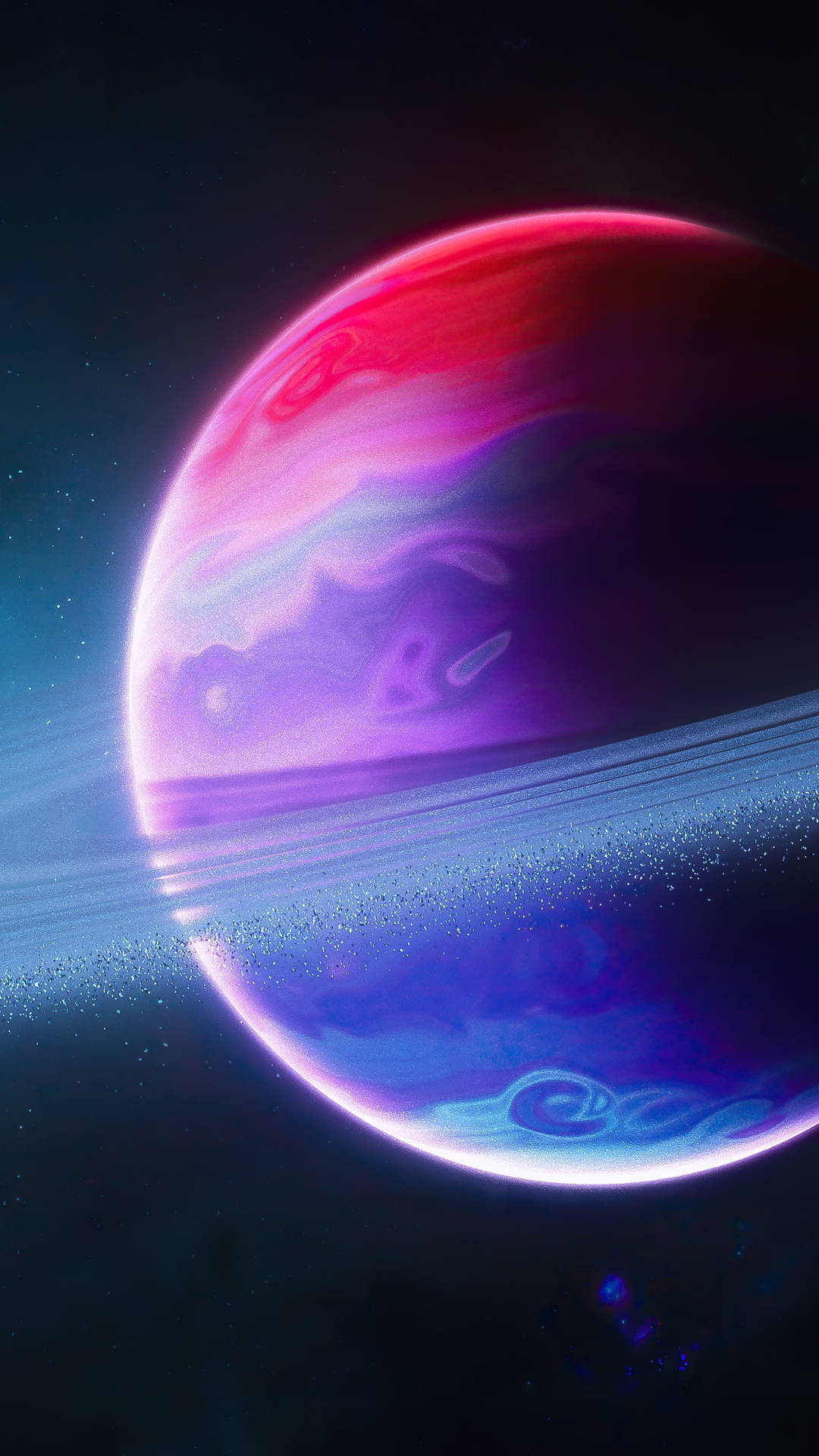 1080x1920 Download Colorful Saturn Planet Space Phone Wallpaper, Phone