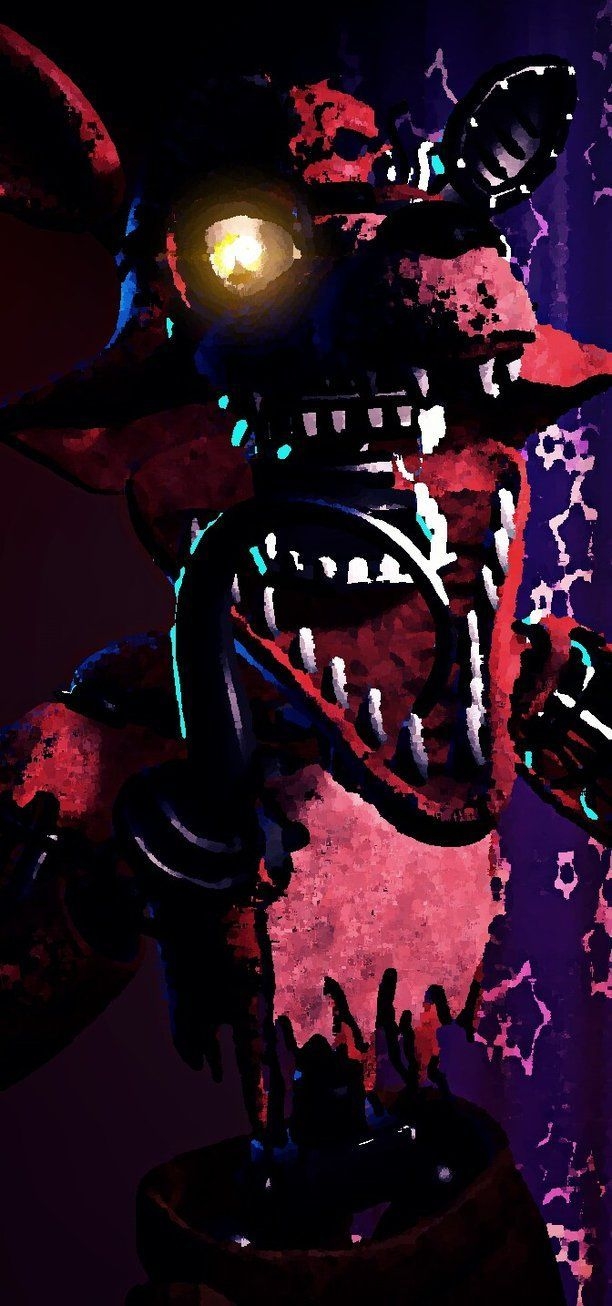 620x1310 Fnaf Sfm Withered Foxy By Kameron Haru. Fnaf, Foxy, 3D Art, Phone