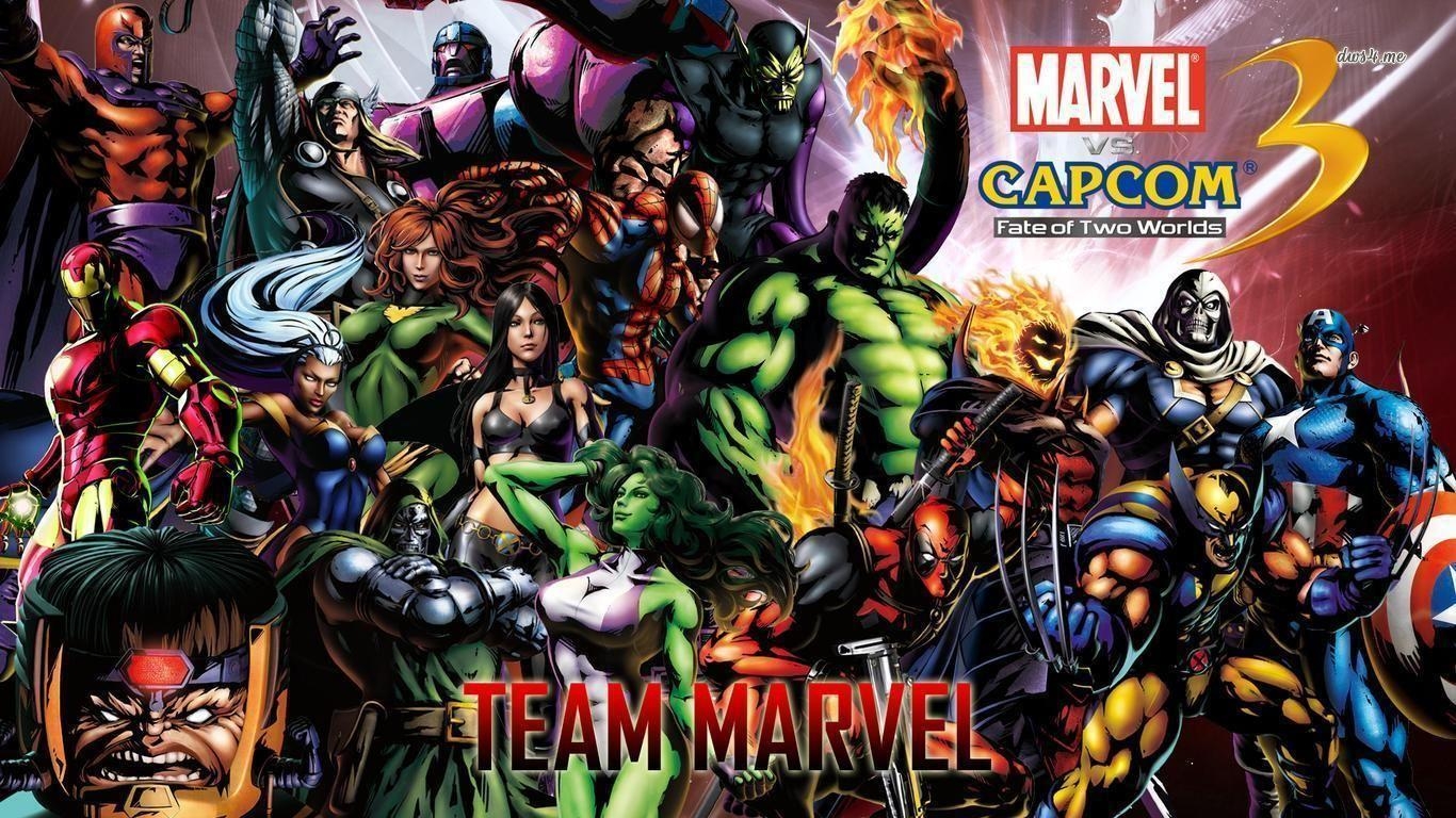 1370x770 marvel vs capcom wallpaper wallpaper cave. Marvel vs, Desktop