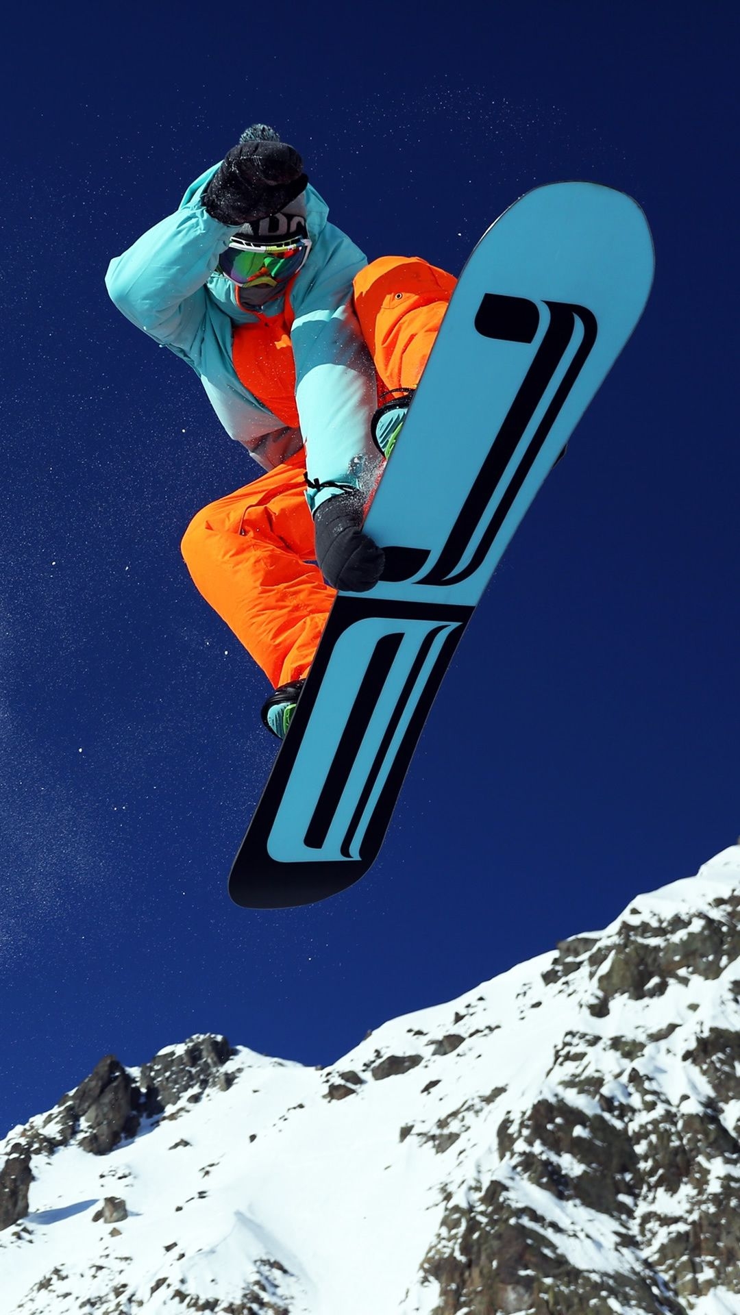 1080x1920 ↑↑TAP AND GET THE FREE APP! Sport Snowboarder Colorful Clear Sky Mountains Extreme Snow Amazing Awesome Fun HD. Snowboarding photography, Snowboarding, Snowboard, Phone