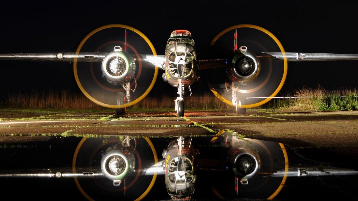 1250x700 Airplane Plane WWII Timelapse Reflection vehicles aircraft military, Desktop