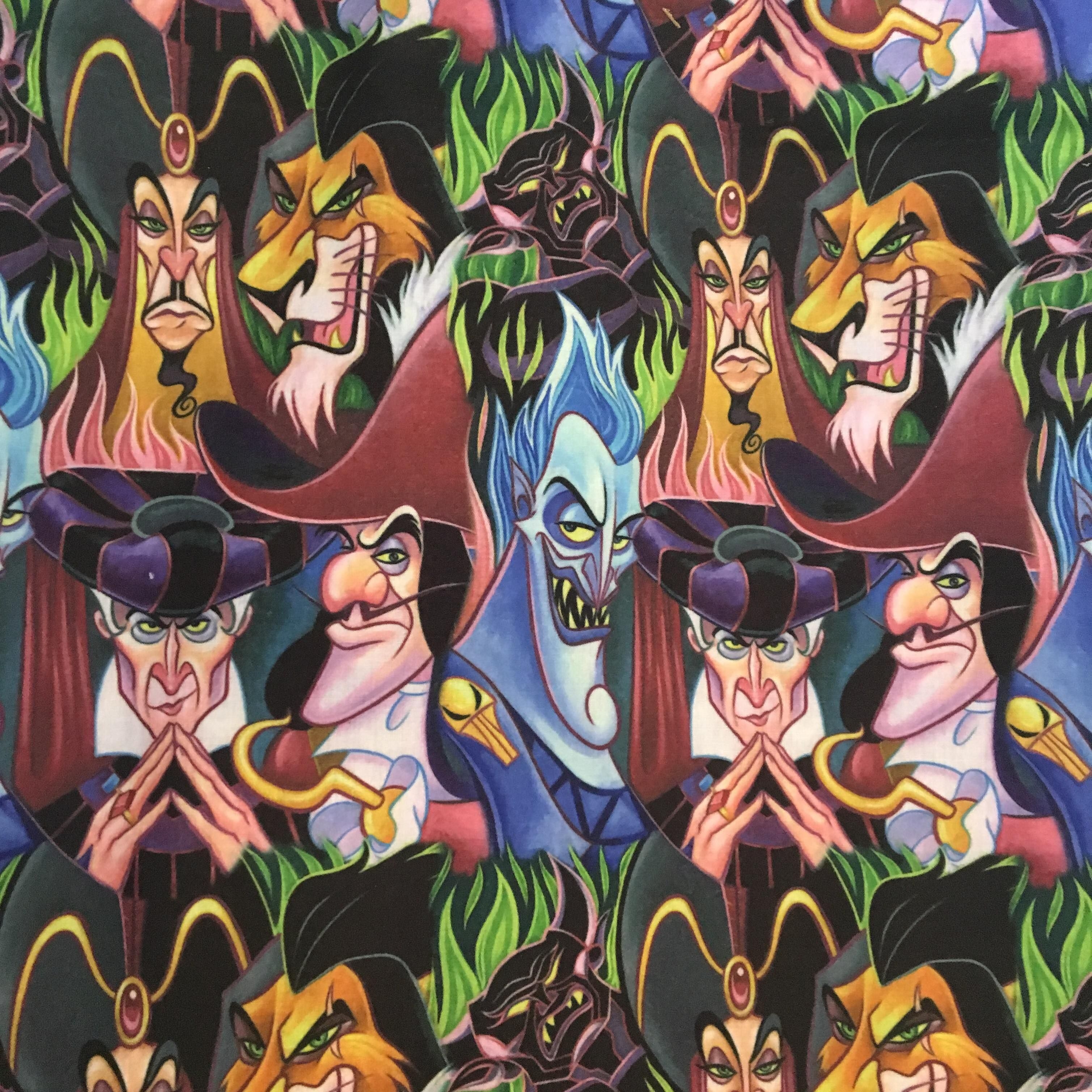 3020x3020 Disney Villain wallpaper Fabric. Disney Patterns in 2019, Phone