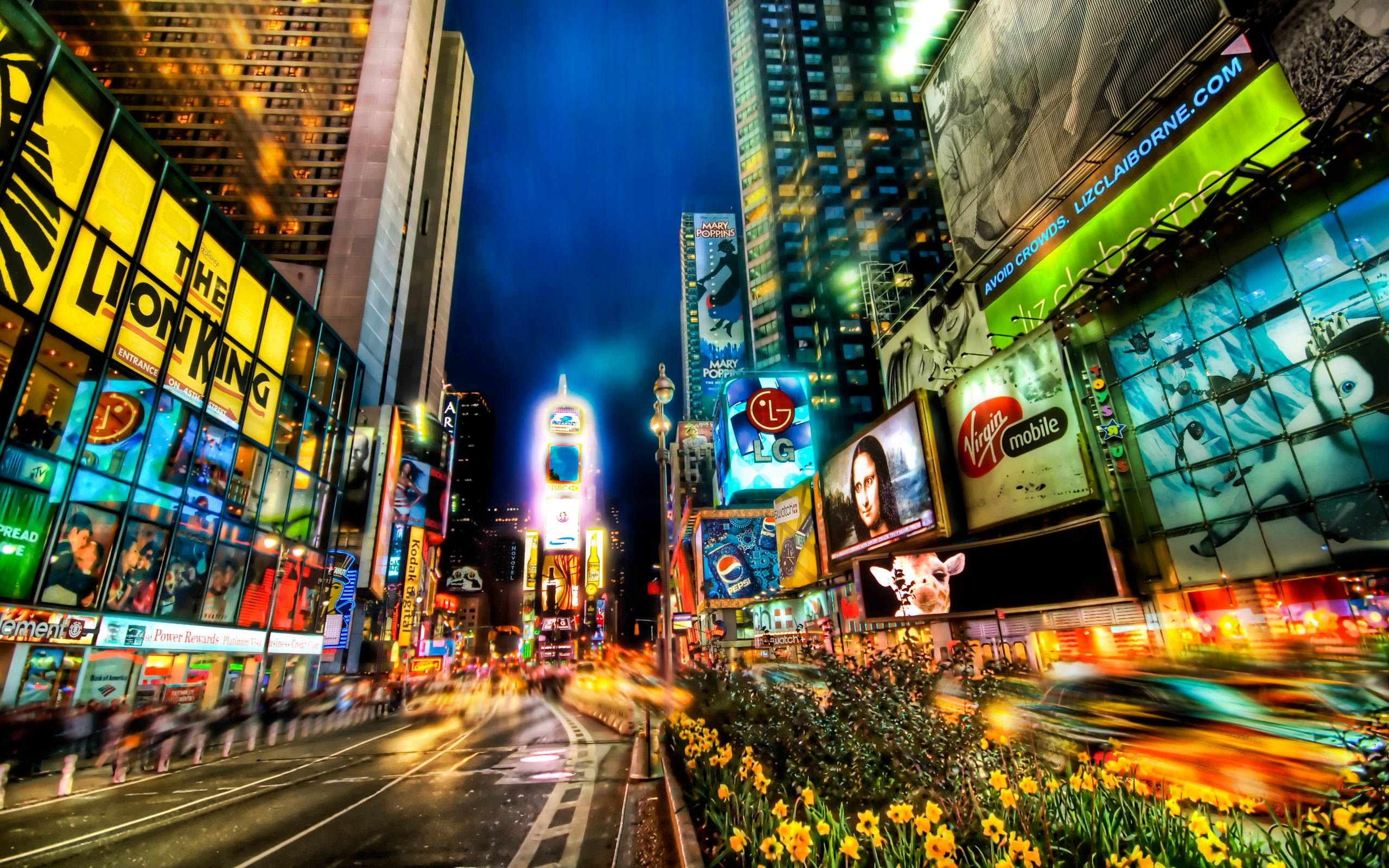 2560x1600 Times Square New York City United States  wallpaper, Desktop