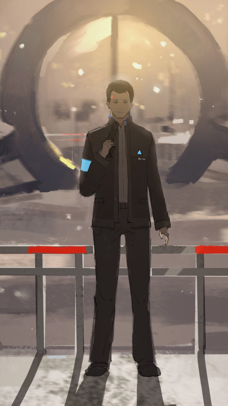 750x1340 Detroit: Become Human Phone Wallpaper by あすにゃ, Phone