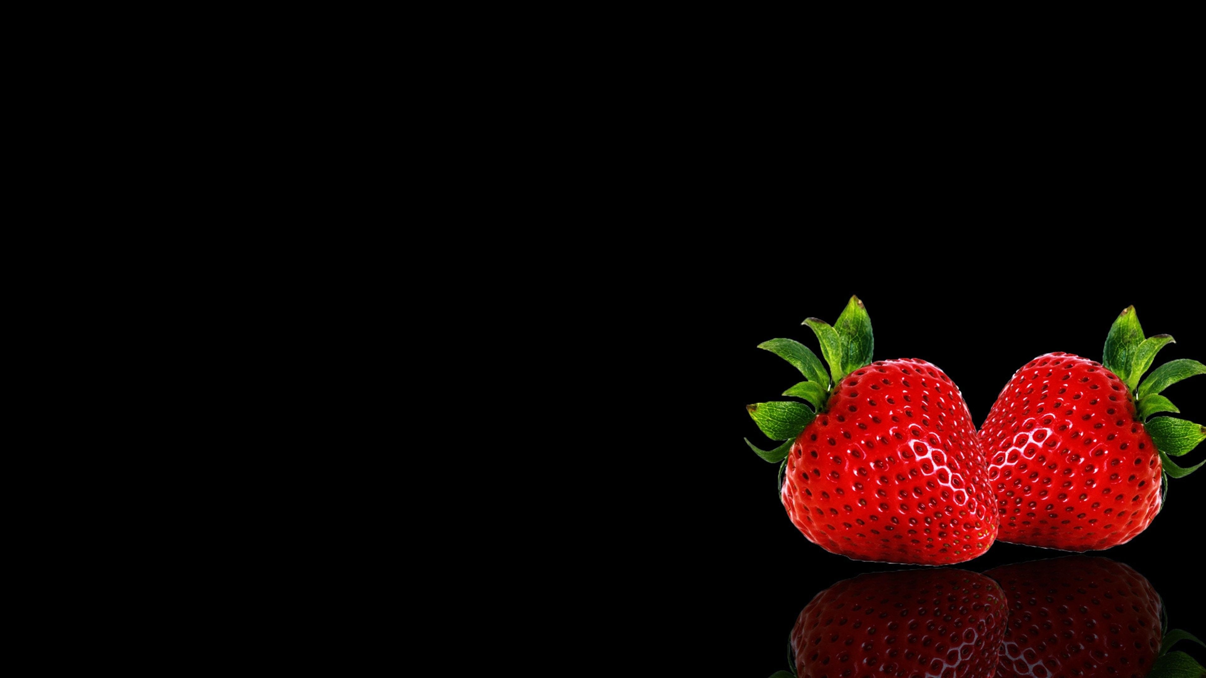 3840x2160 Strawberry Wallpaper, Desktop