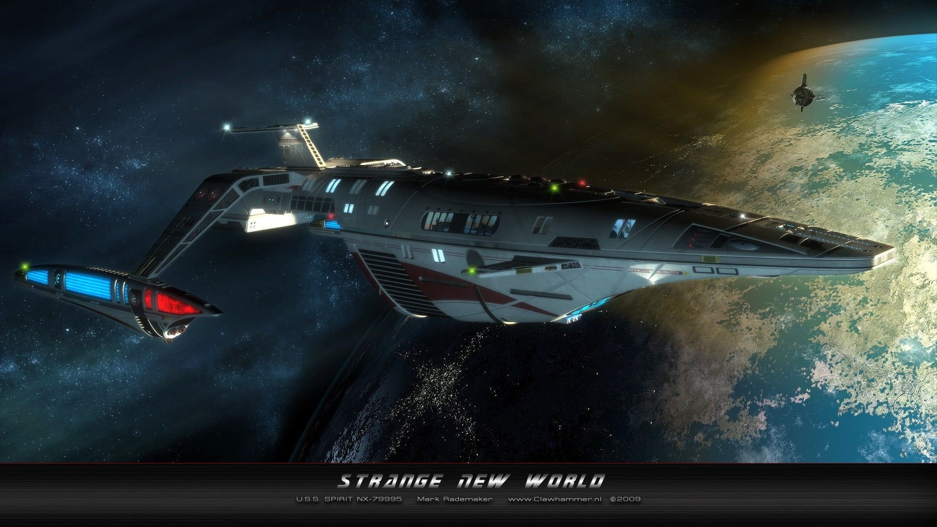 1920x1080 Strange New World spaceship wallpaper Star Trek digital art #spaceship science fiction P #wallpaper #hdwallp. Star trek ships, Star trek starships, Star trek, Desktop