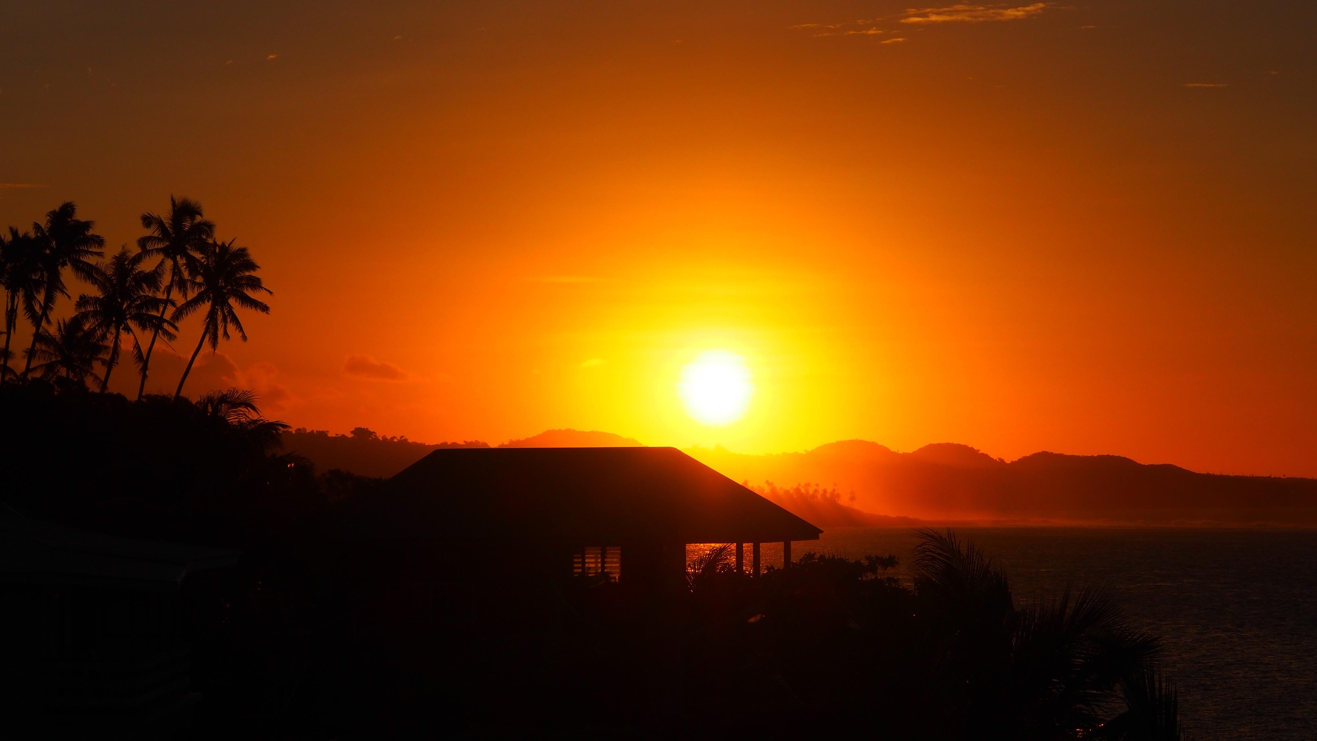 4610x2600 Wallpaper Sunset, Samoan Islands, Polynesia, 4K, Nature, Desktop