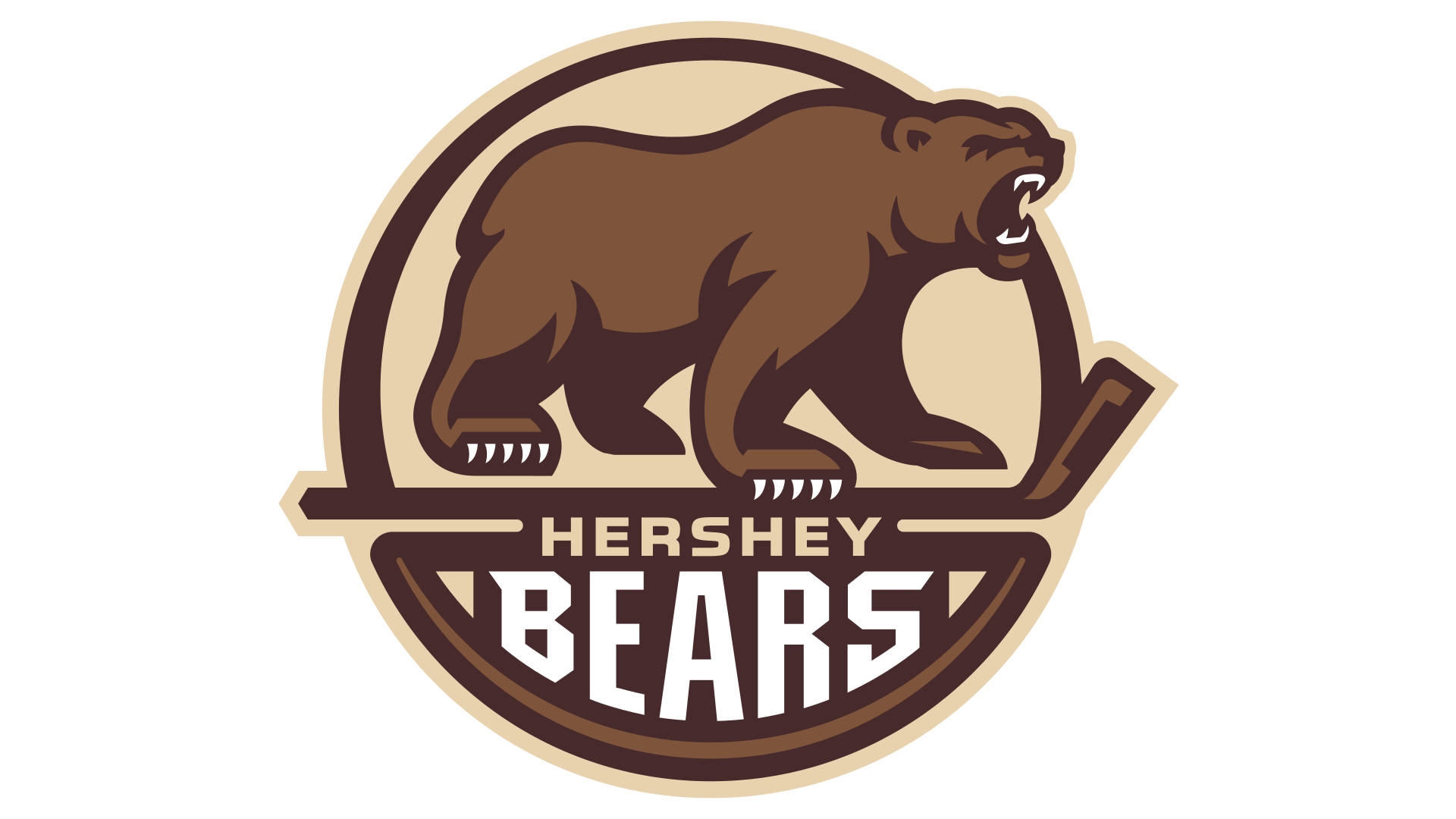 1920x1080 Hershey Bears logo and symbol, meaning, history, PNG, Desktop