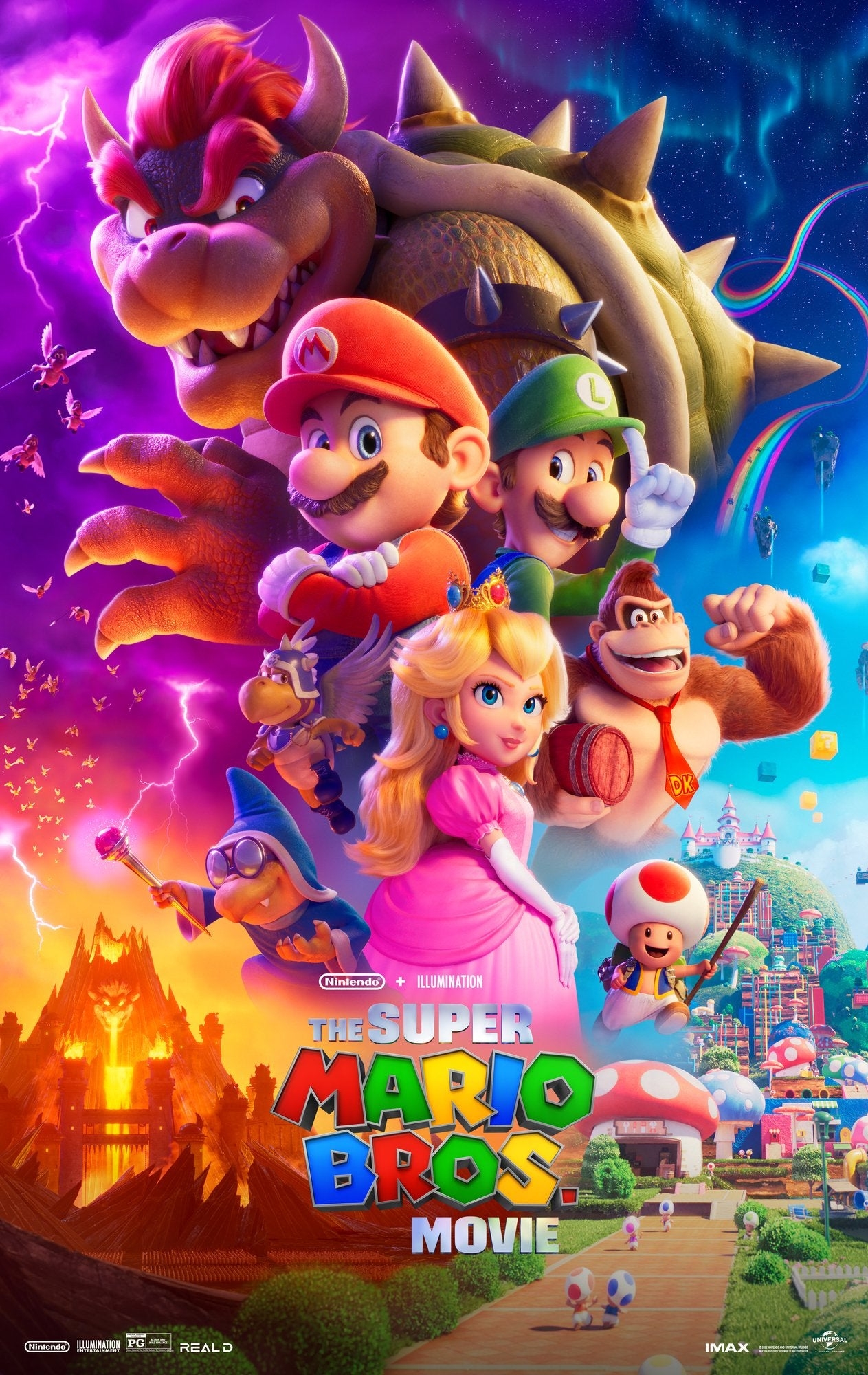 1270x2000 The Super Mario Bros. Movie Poster Features All of Our Favorite Mushroom Kingdom Characters, Phone