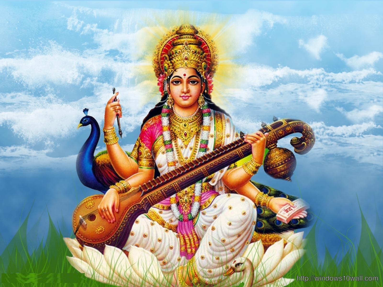 1600x1200 Saraswati Maa Hindu God Wallpaper 10 Wallpaper, Desktop