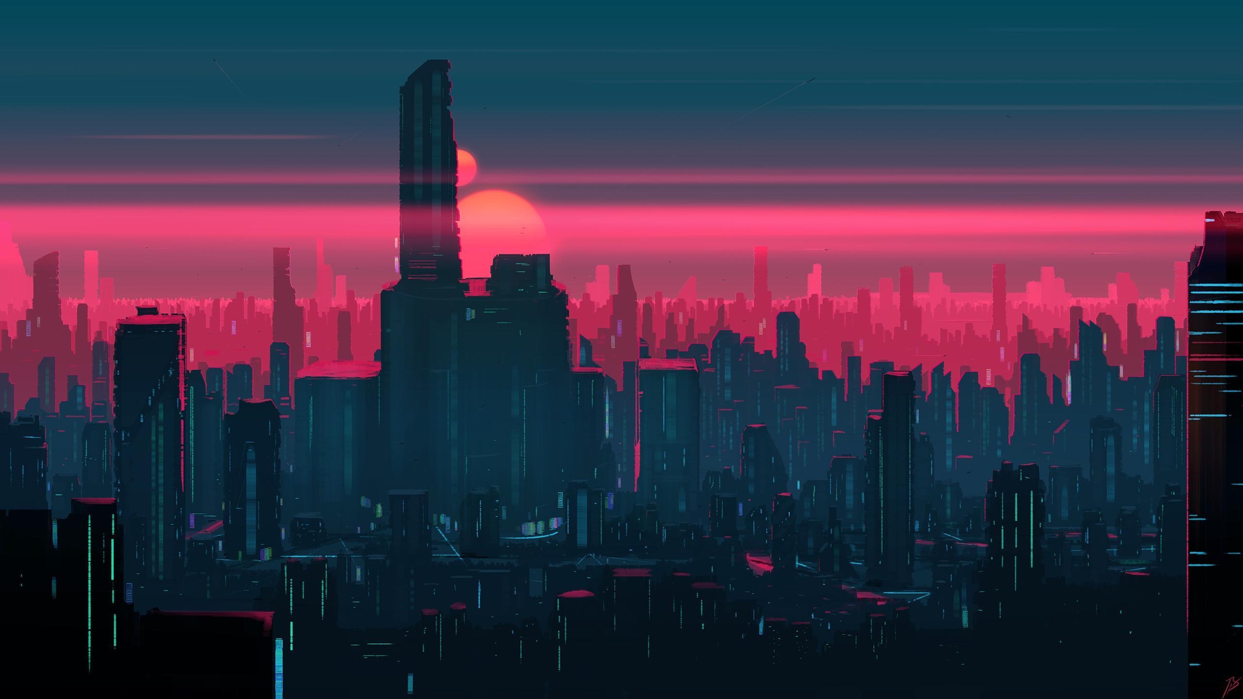 2560x1440 Free download Neon City [] wallpaper [] for your Desktop, Mobile & Tablet. Explore Neon City Wallpaper. Neon City Wallpaper, Neon Background, Neon Wallpaper, Desktop