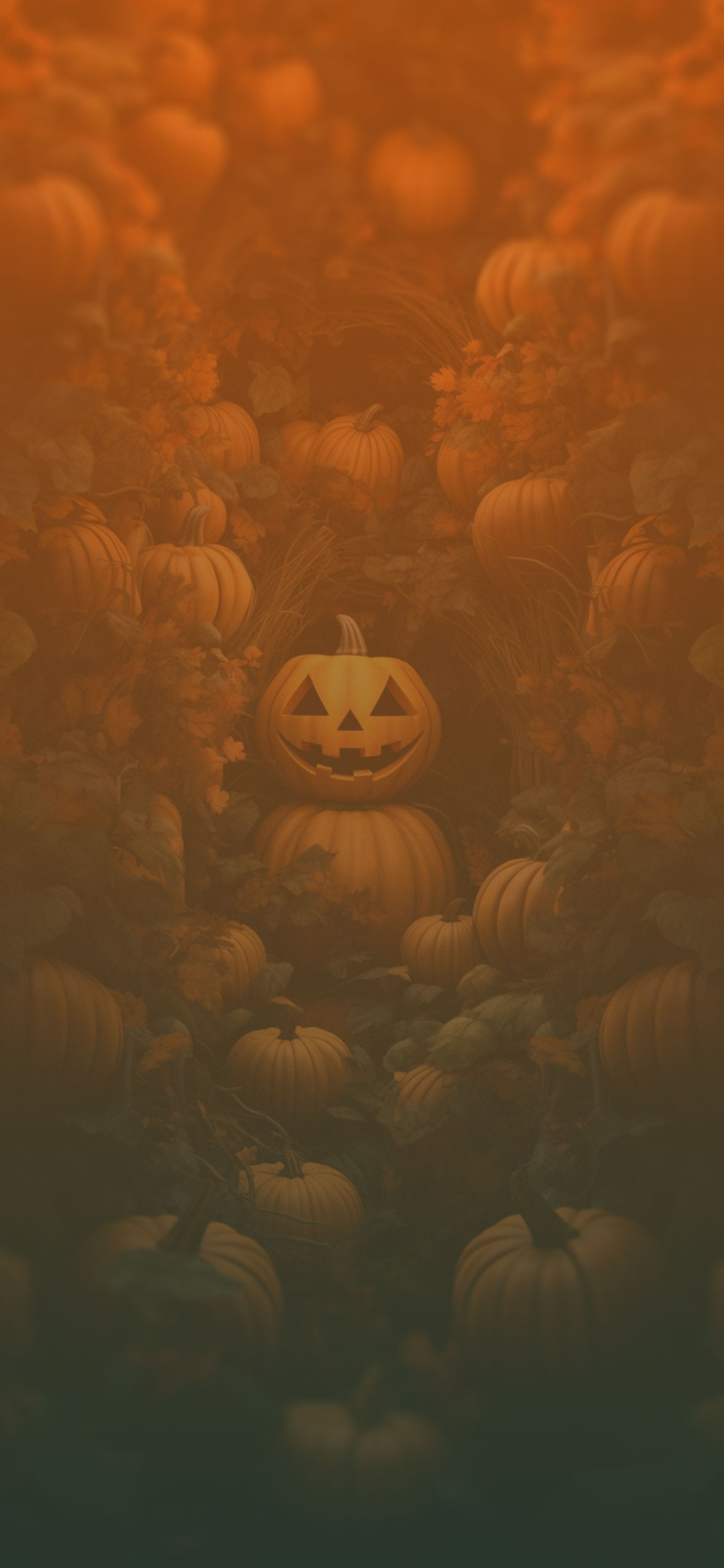 1190x2560 Autumn Halloween Art Wallpaper Pumpkin Wallpaper, Phone