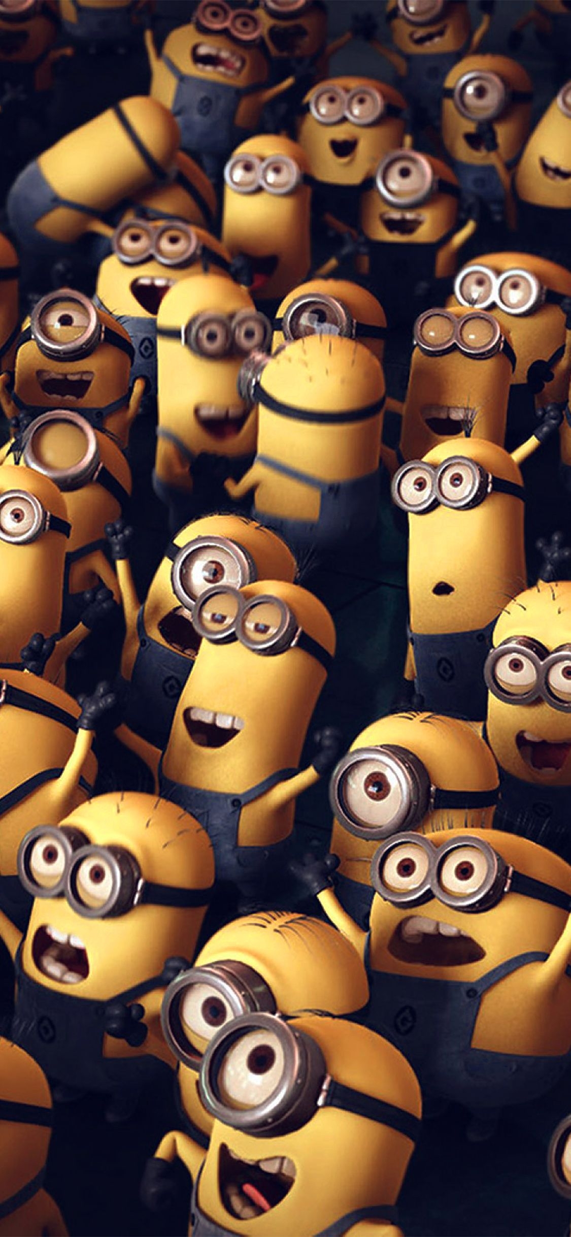 1130x2440 Minions Despicable Me Cute Yellow Art Illustration, Phone