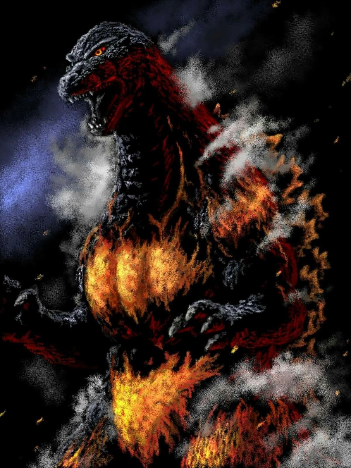 1200x1600 Burning Godzilla. Godzilla is the best!. Godzilla, Phone