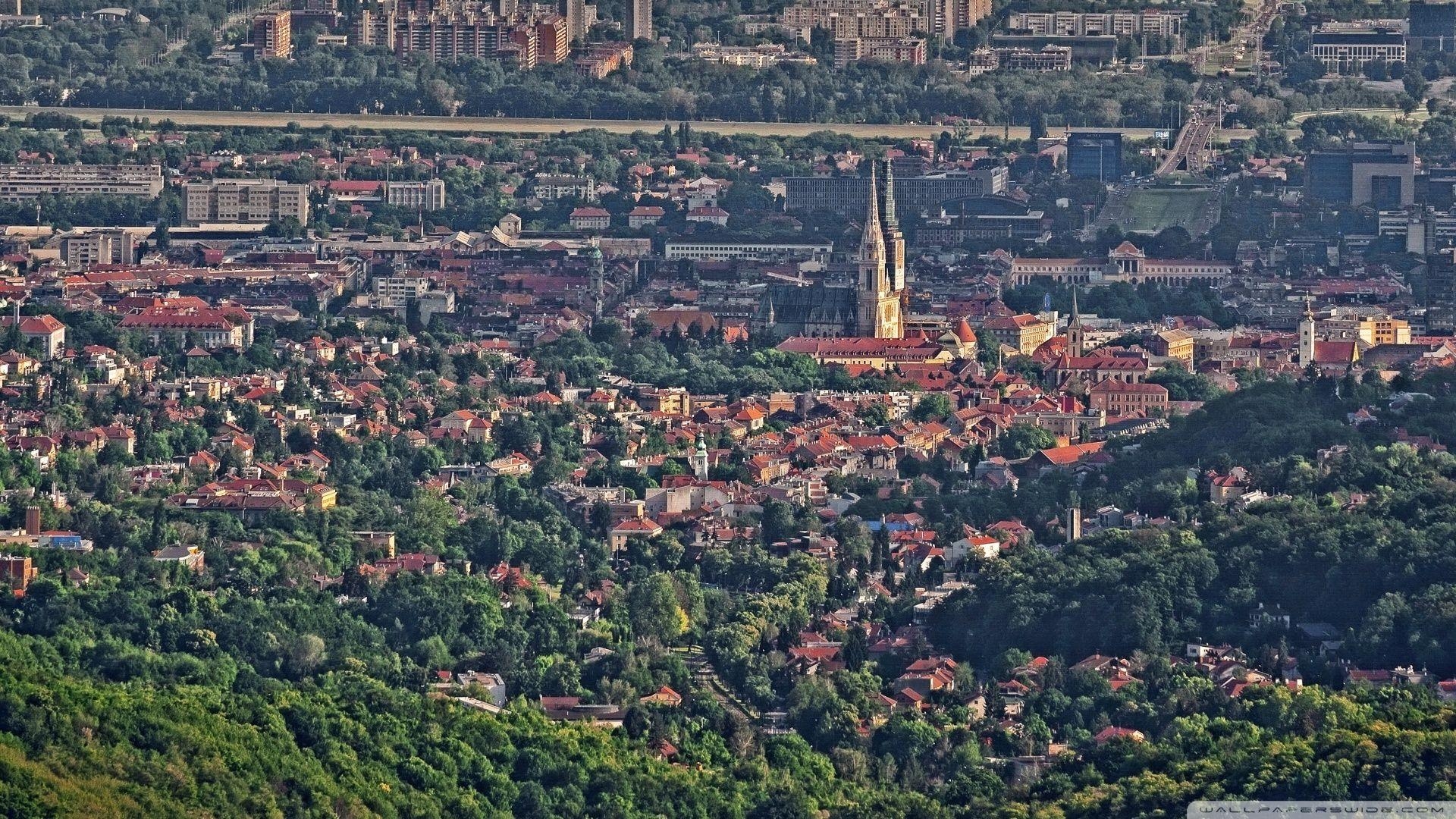 1920x1080 Panorama of Zagreb, Gornji grad i Novi Zagreb ❤ 4K HD Desktop, Desktop