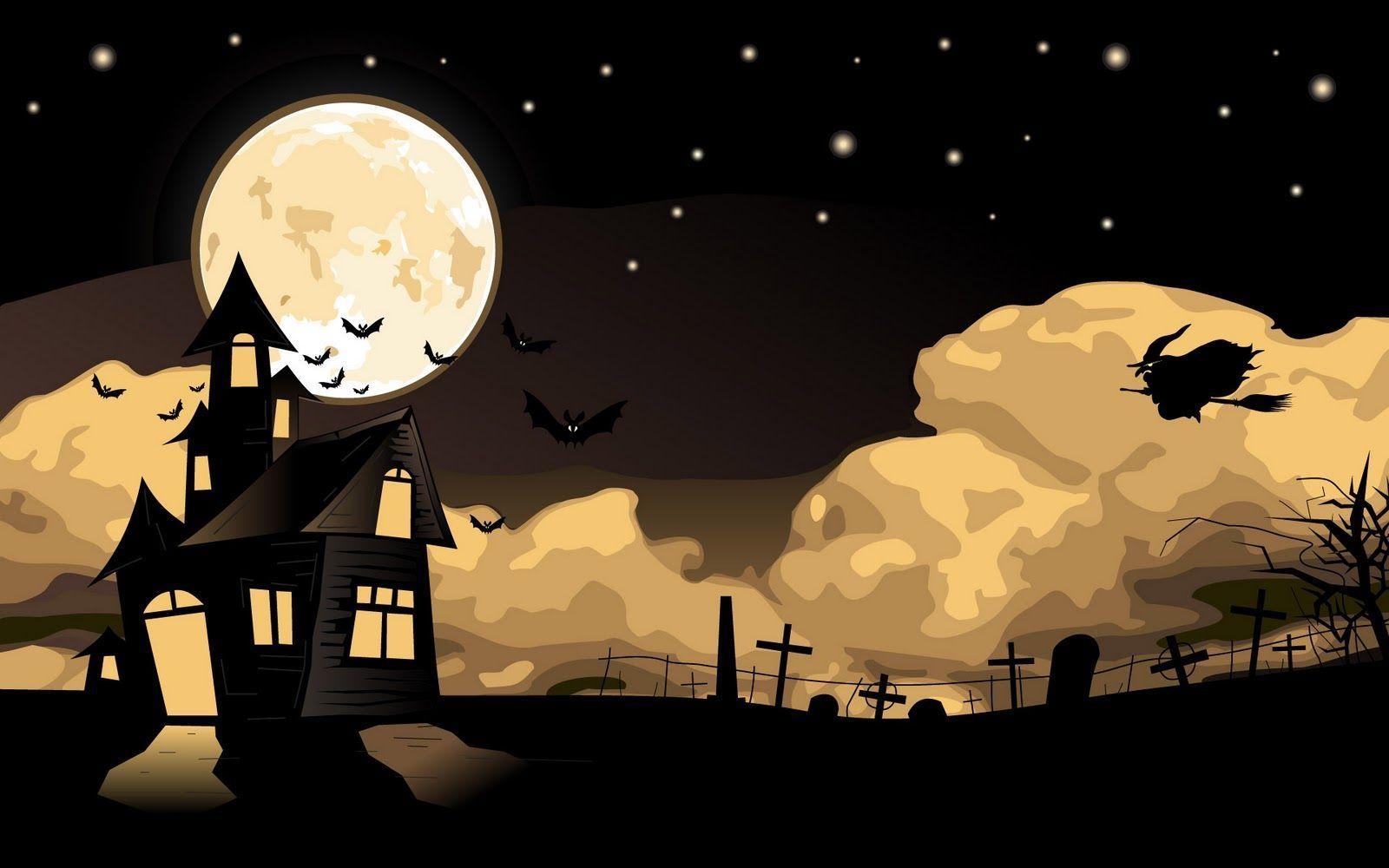 1600x1000 Free Animated Halloween Wallpaper, Desktop