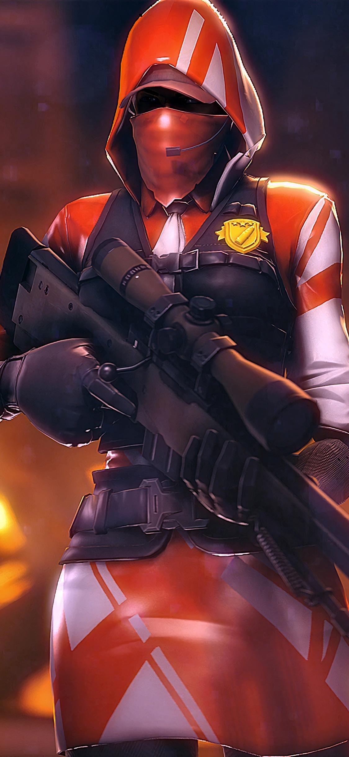 1130x2440 Ace Sniper Outfit Fortnite iPhone Background Wallpaper, Phone