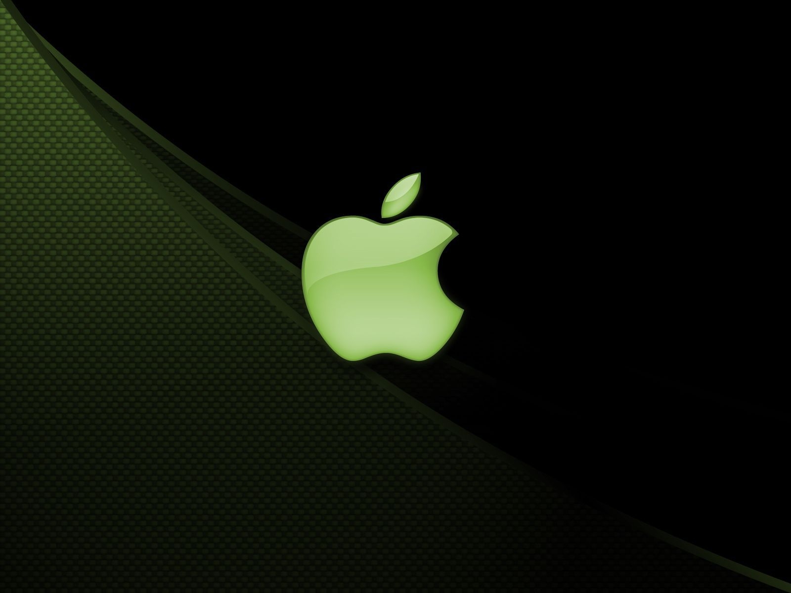 1600x1200 Green Apple Logo Wallpaper Free Green Apple Logo Background, Desktop