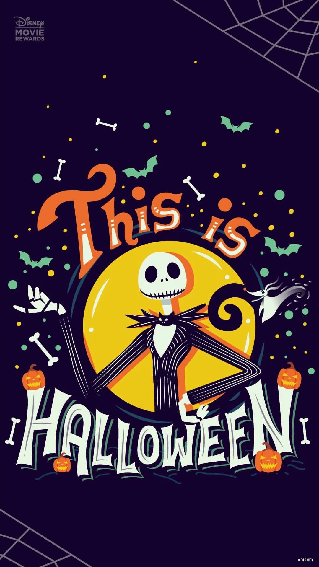 1080x1920 Disney Wallpaper. Nightmare before christmas wallpaper, Halloween wallpaper, Disney halloween, Phone