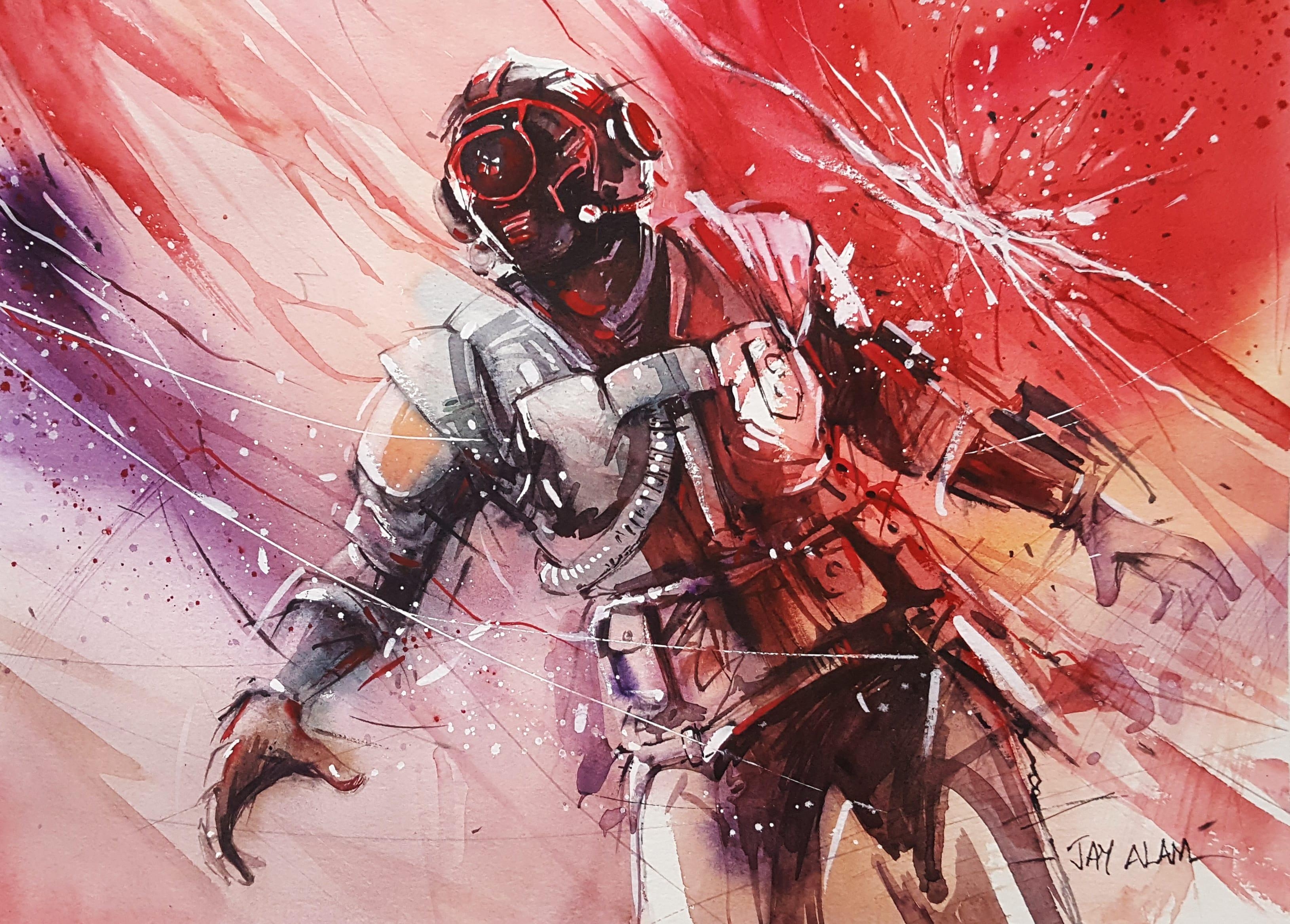 3260x2340 Fortnite Visitor Watercolour Painting Wallpaper and Free, Desktop