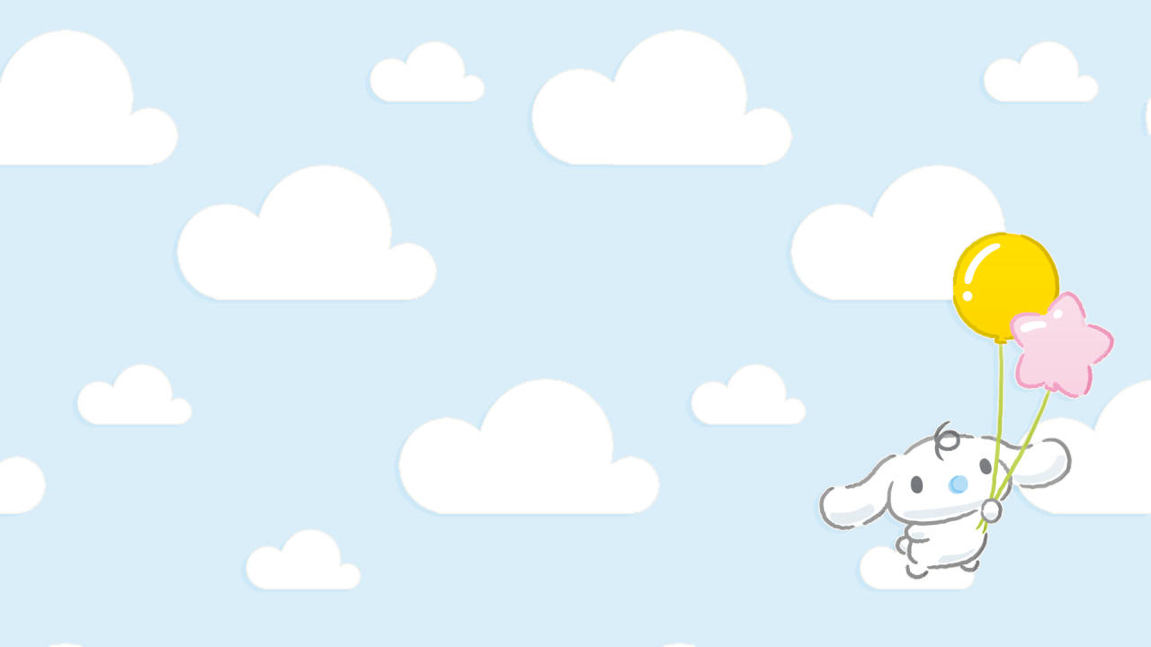 1280x720 Download Cinnamoroll Milk Cloudy Balloon Wallpaper, Desktop