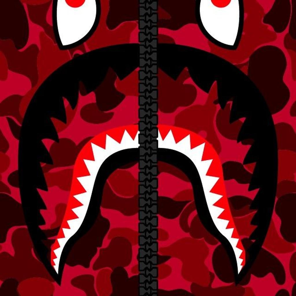 1030x1030 Red Bape Wallpaper Camo, Phone