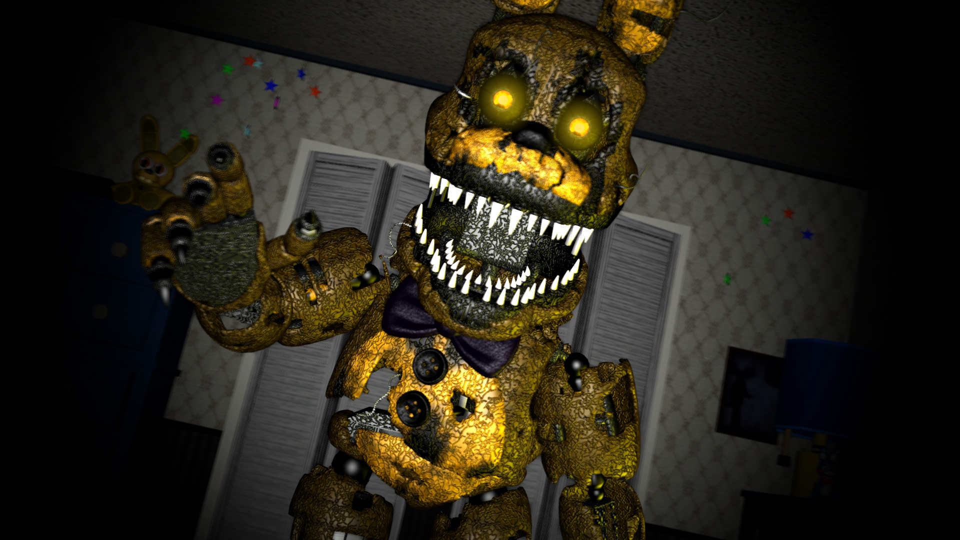 1920x1080 SFM FNaF 4) Nightmare SpringBonnie, Desktop