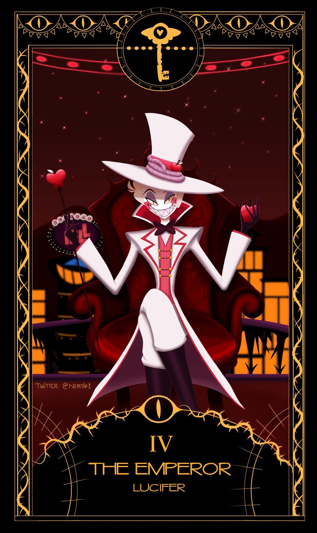 1220x2050 Lucifer (Hazbin) Hotel Anime Image Board, Phone