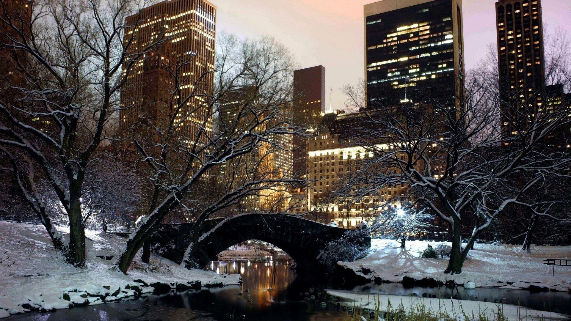 1920x1080 NYC Winter Scenes Wallpaper, Desktop