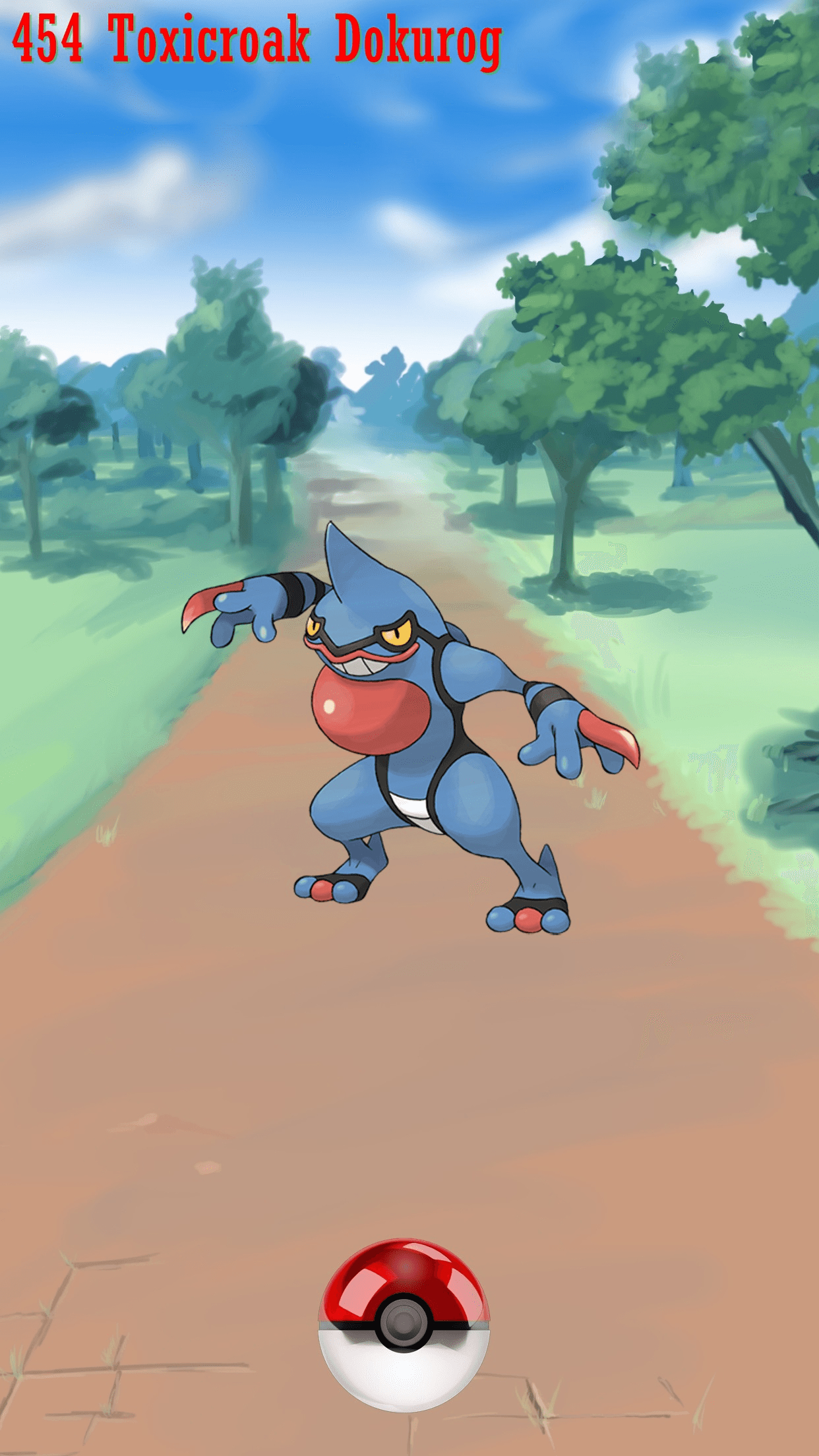 1250x2210 Street Pokeball Toxicroak Dokurog, Phone