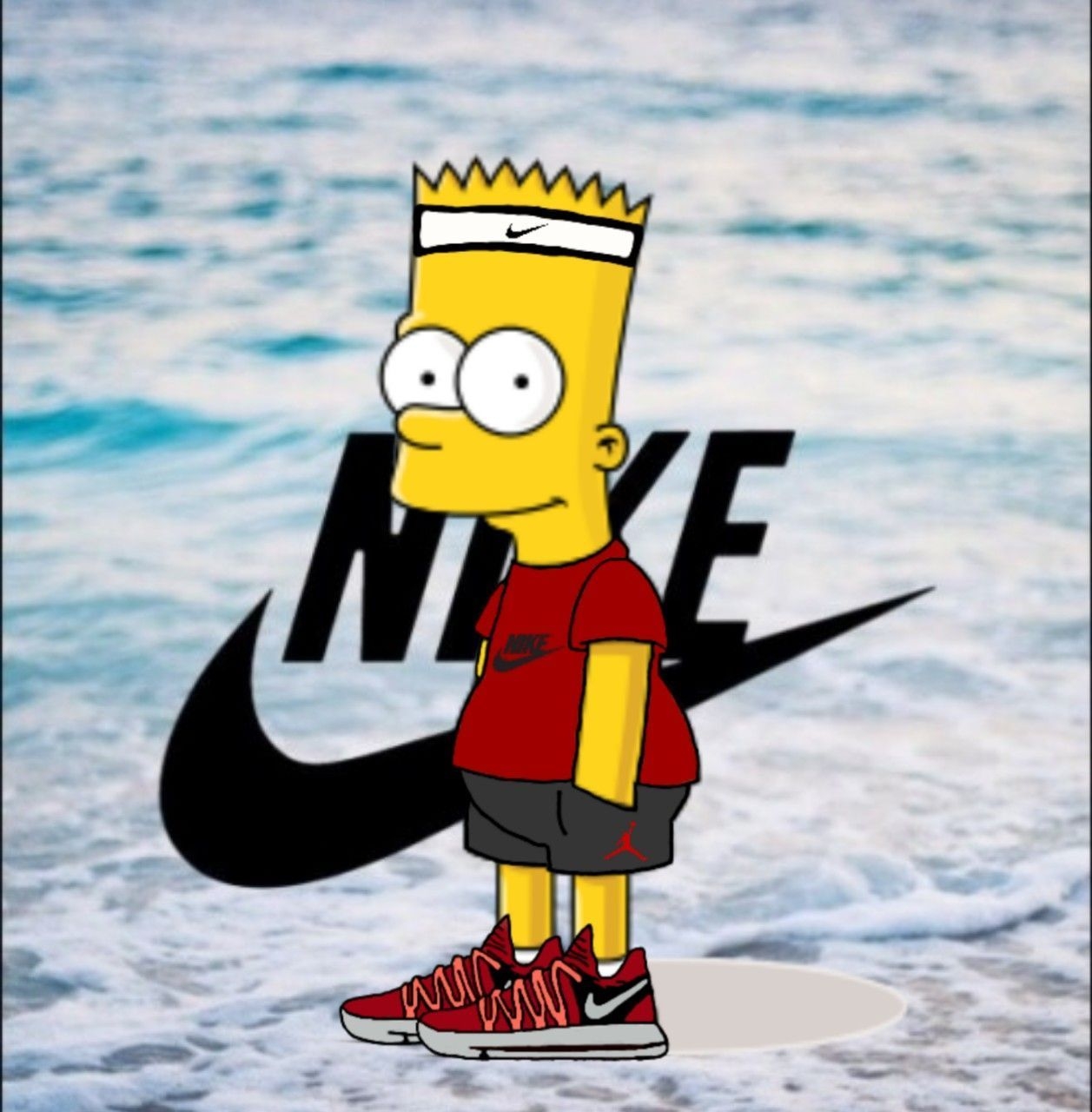 1260x1280 Bart Simpson Nike Wallpaper Free Bart Simpson Nike Background, Phone