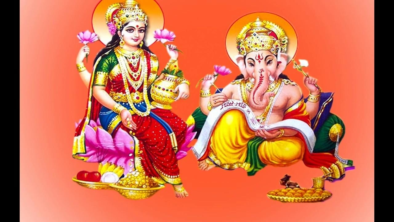 1280x720 Good Morning With Best Laxmi Ganesh Image, Picture, Photos, Ecards, Wallpaper for WhatsApp Video, Desktop