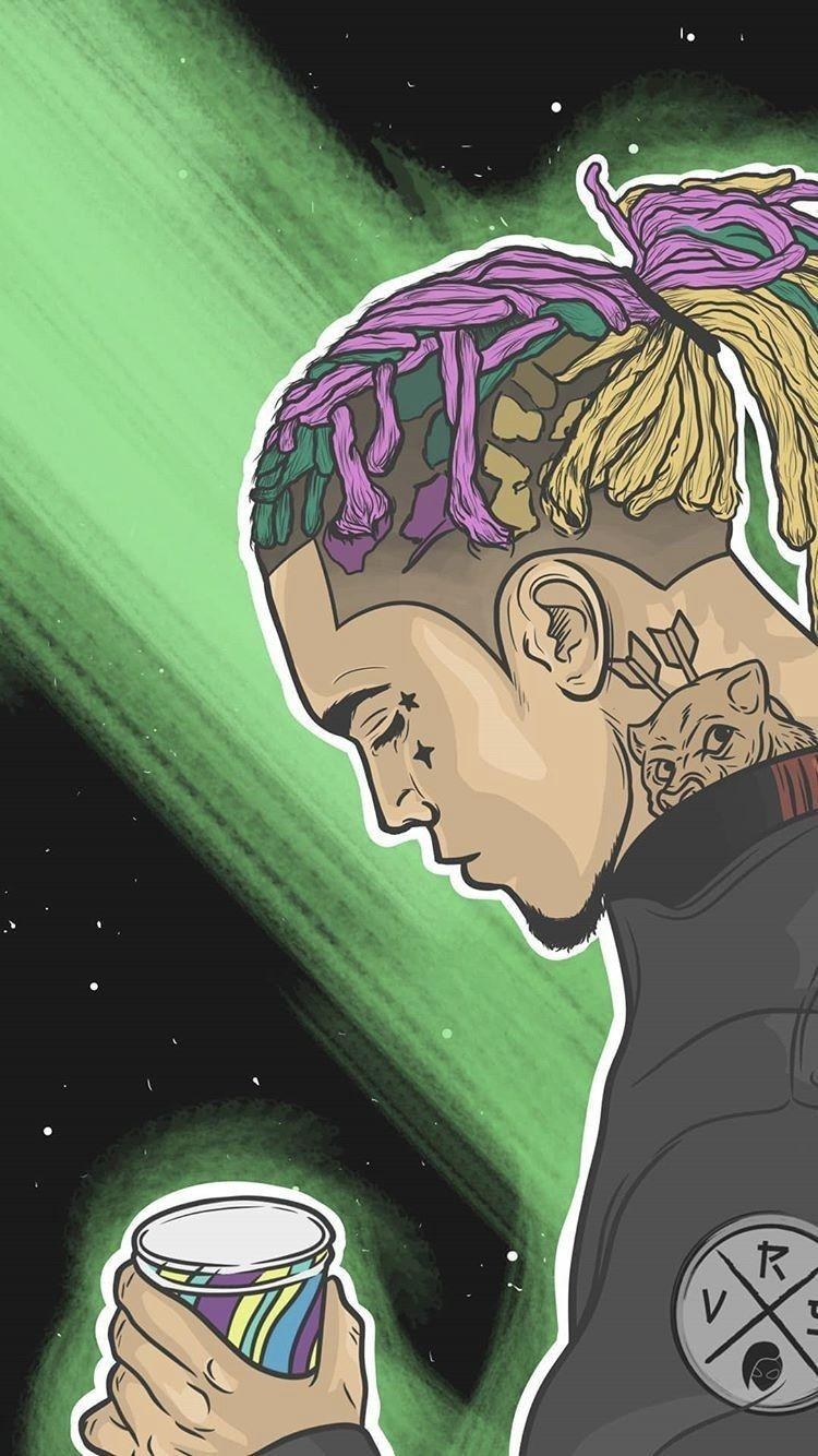 750x1340 Gucci gang. lil pump. Lil pump, Dope art, Pumps, Phone