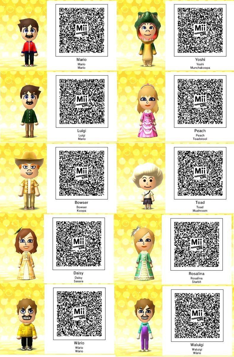 790x1210 Tomodachi Qr Codes. Tomodachi Life Super Mario QR Codes, Phone