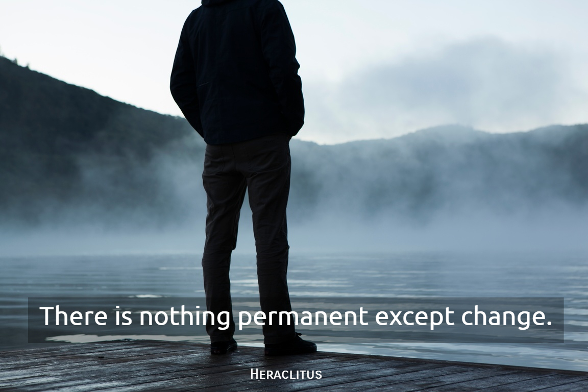 1160x770 There is nothing permanent except change. Picture Quotes 7891, Desktop