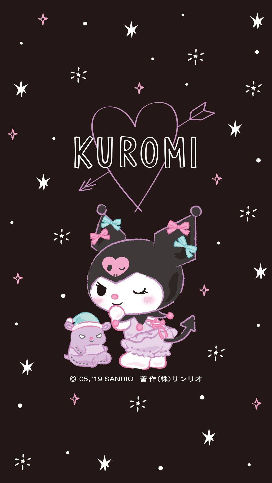 1080x1920 Kuromi Wallpaper. My melody wallpaper, Hello kitty art, Hello kitty background, Phone