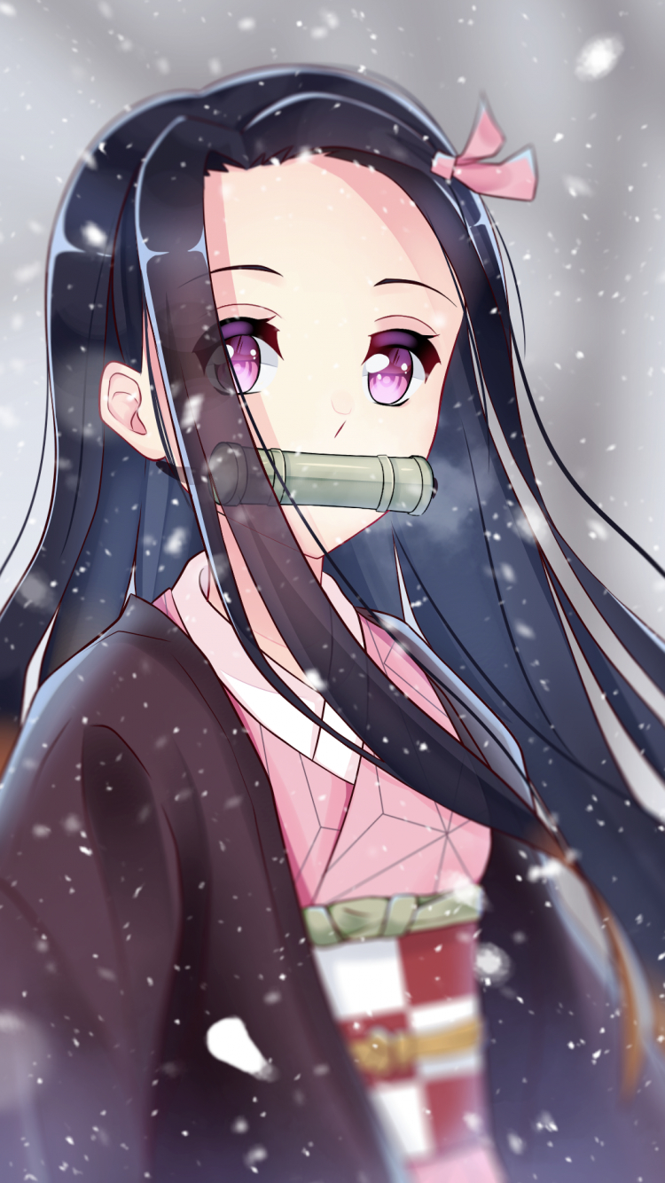 750x1340 Download  Kamado Nezuko, Demon Slayer, Japanese Clothes, Phone