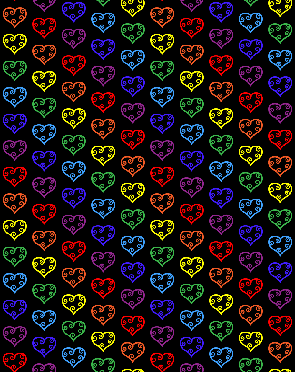 1000x1260 Rainbow Heart Wallpaper. (44++ Wallpaper), Phone