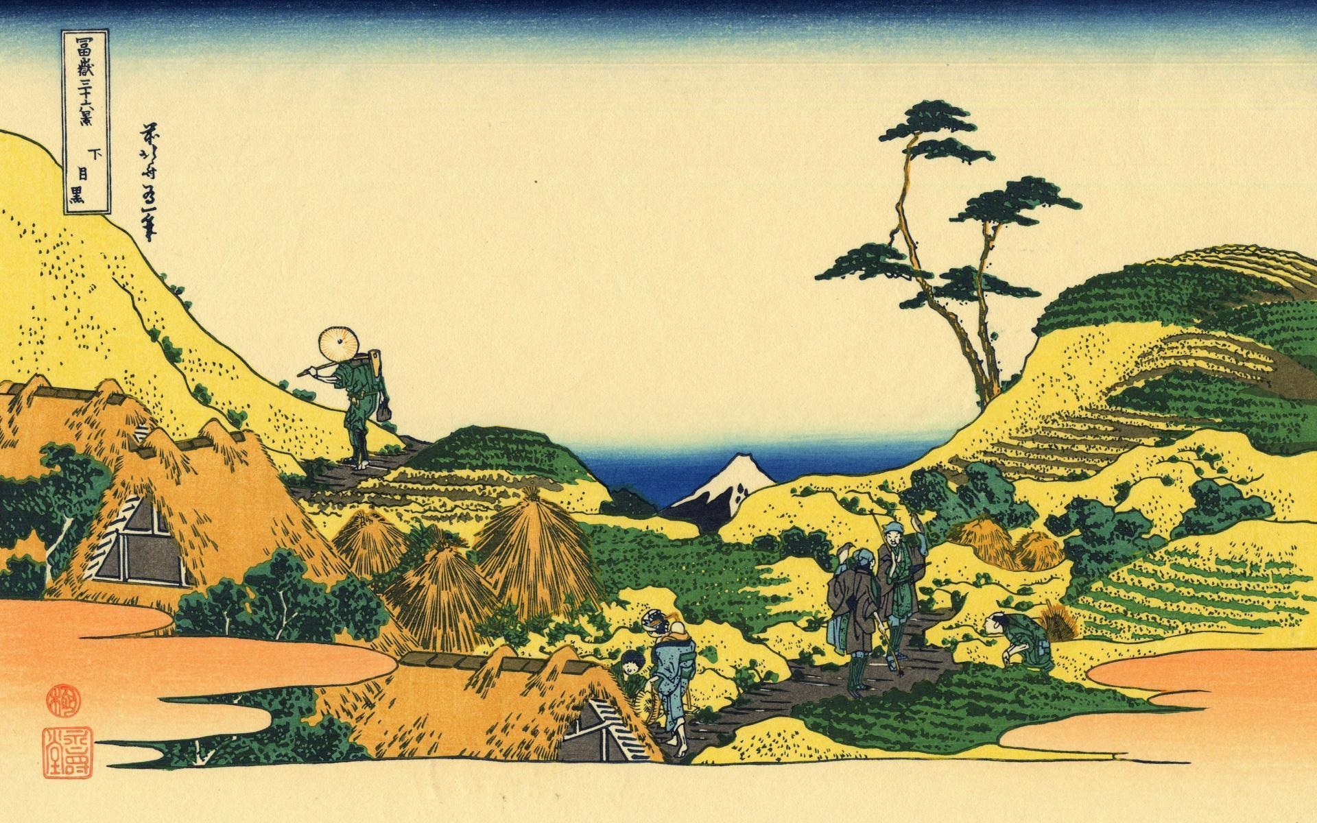 1920x1200 Hokusai Wallpaper, Shimomeguro Katsushika Hokusai 1200×1920, Desktop