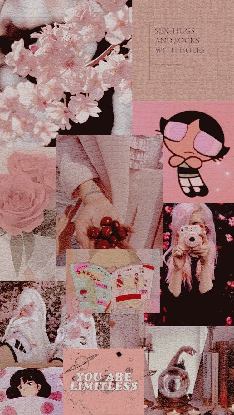 750x1340 Aesthetic Wallpaper, Egirl Aesthetic Wallpaper CollageD, Phone